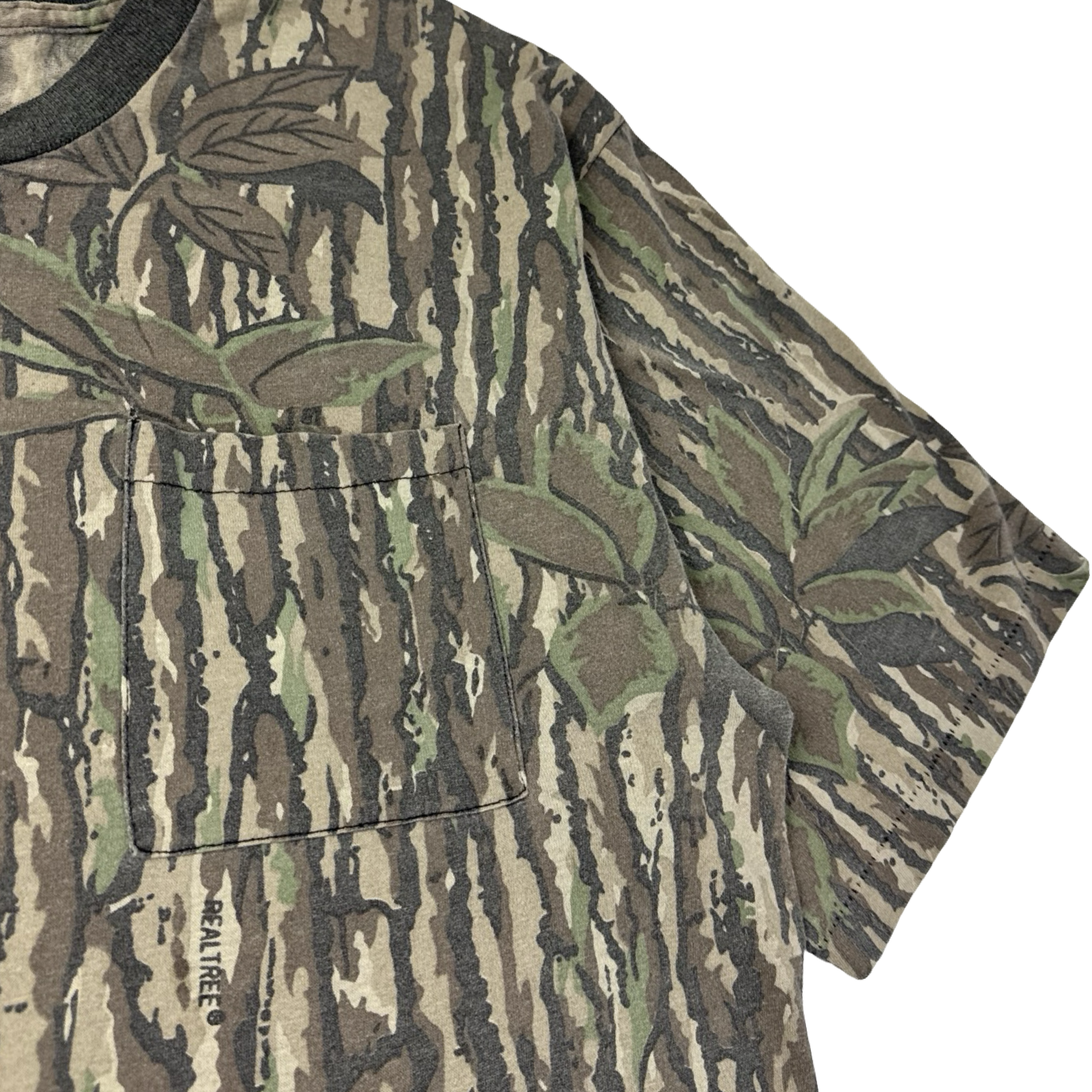 Vintage Treebark Camo Pocket T-Shirt