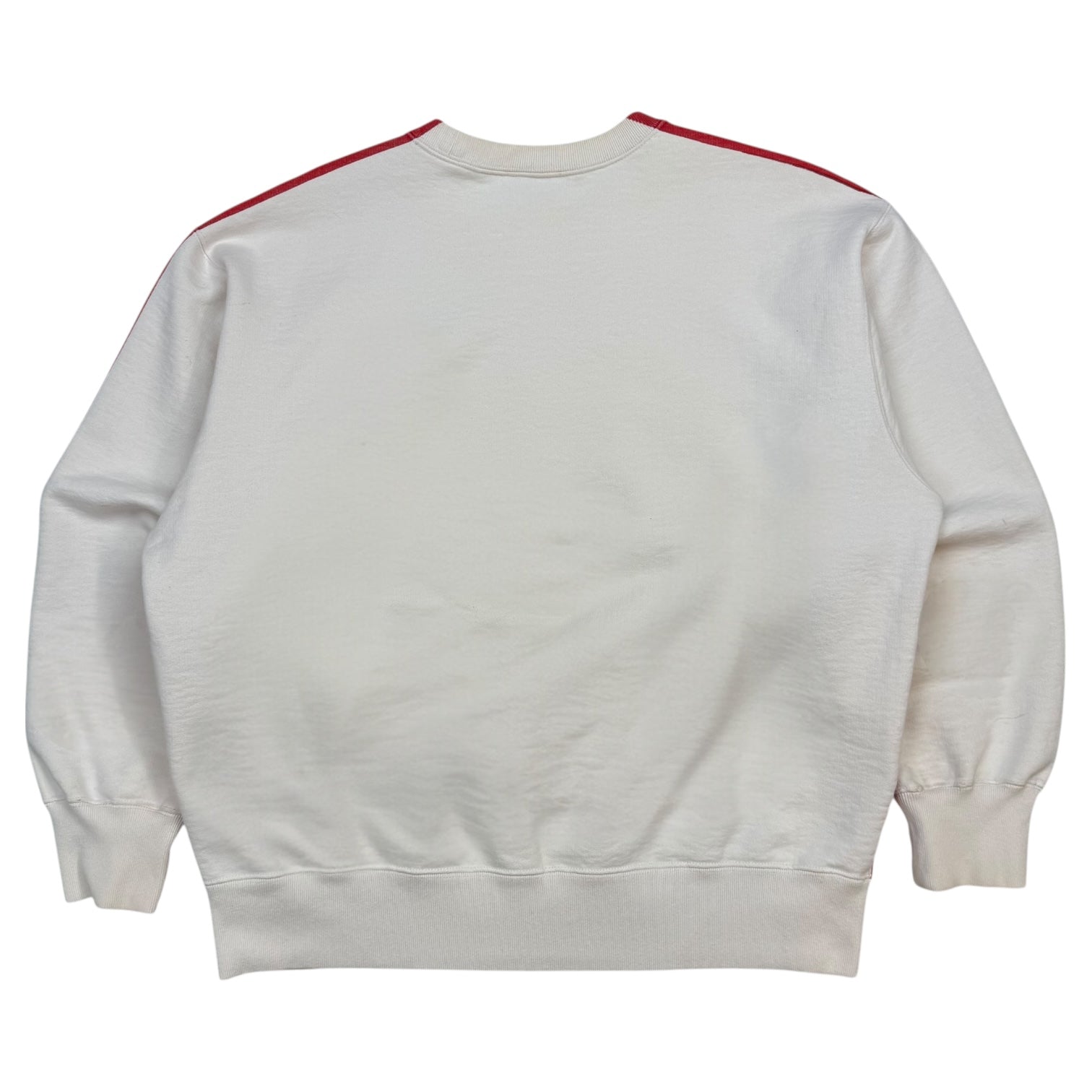Supreme Overprint Crewneck Red/White