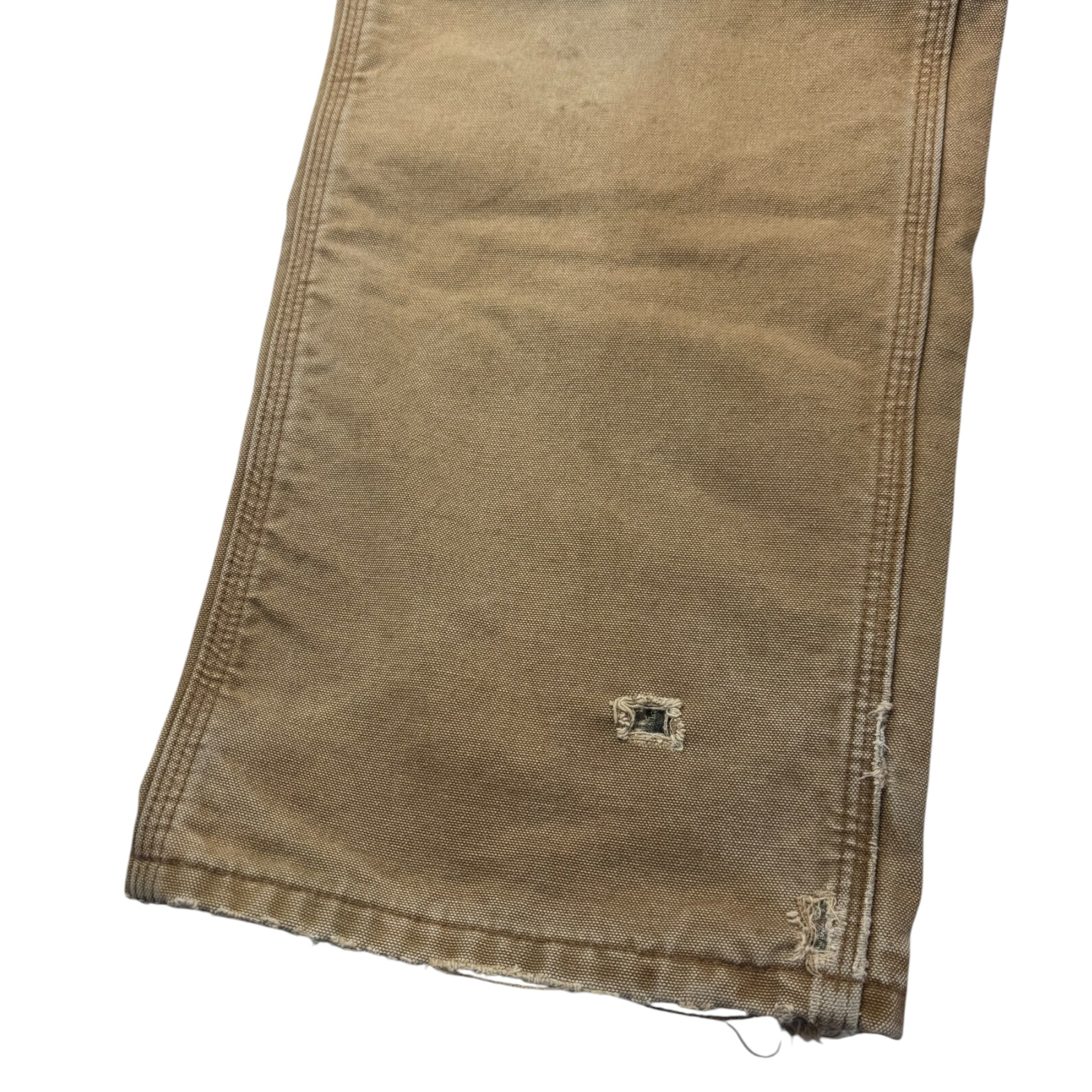 Carhartt Flannel Lined Carpenter Pant Washed Tan
