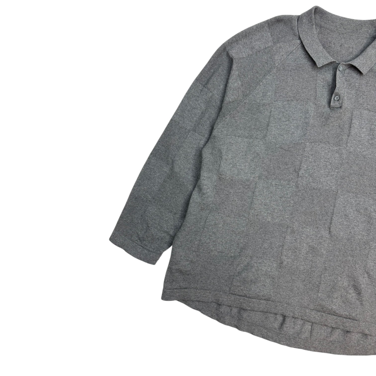 Goopimade Checkerboard Knit Longsleeve Grey