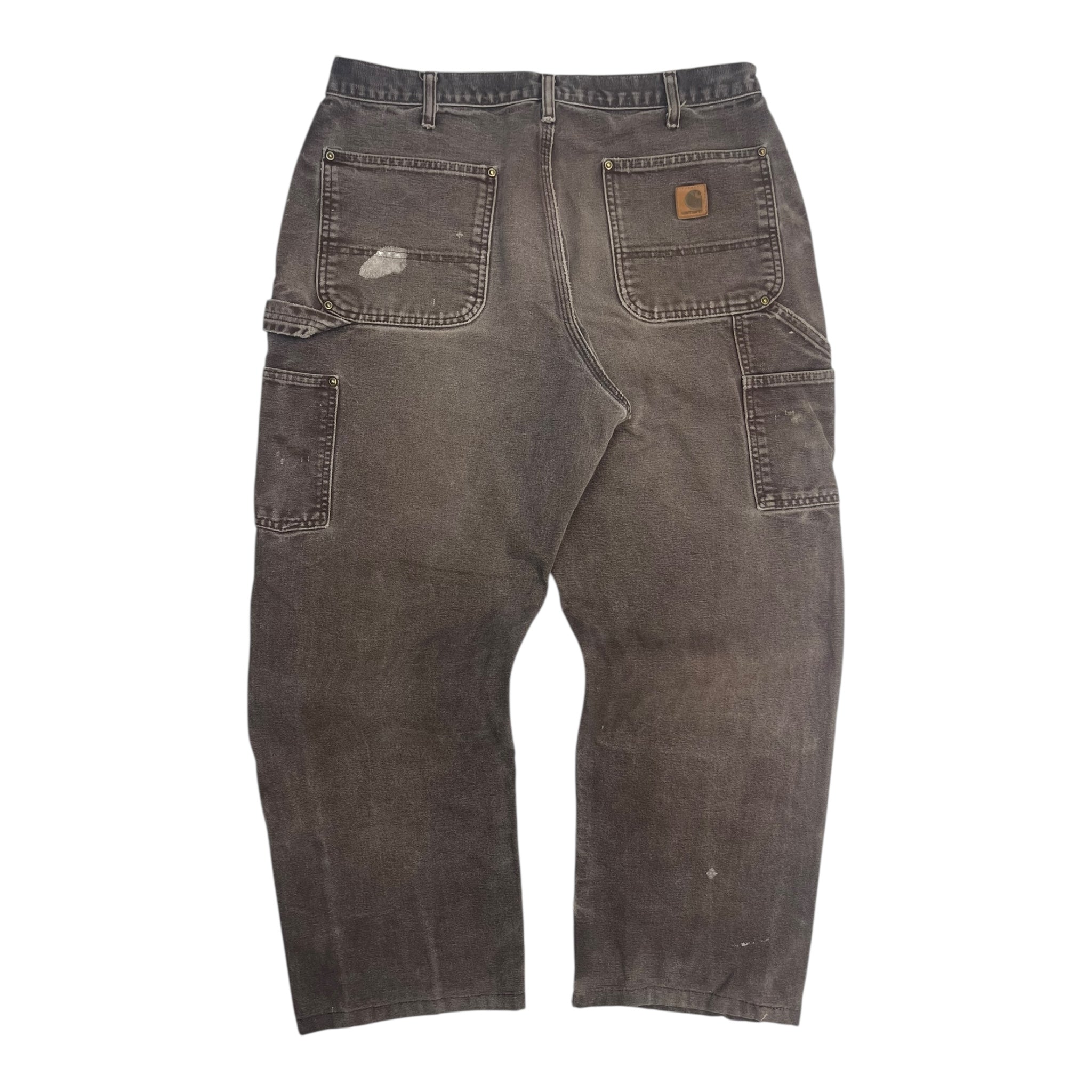 Vintage Carhartt Double Knee Carpenter Pants Faded Brown
