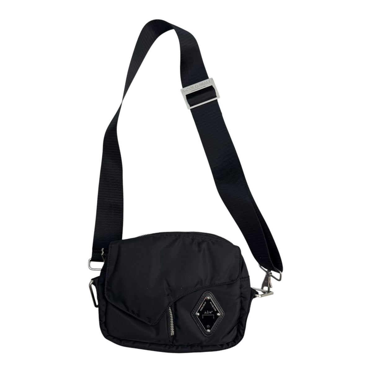 A-Cold-Wall Padded Envelope Cross Body Bag Black