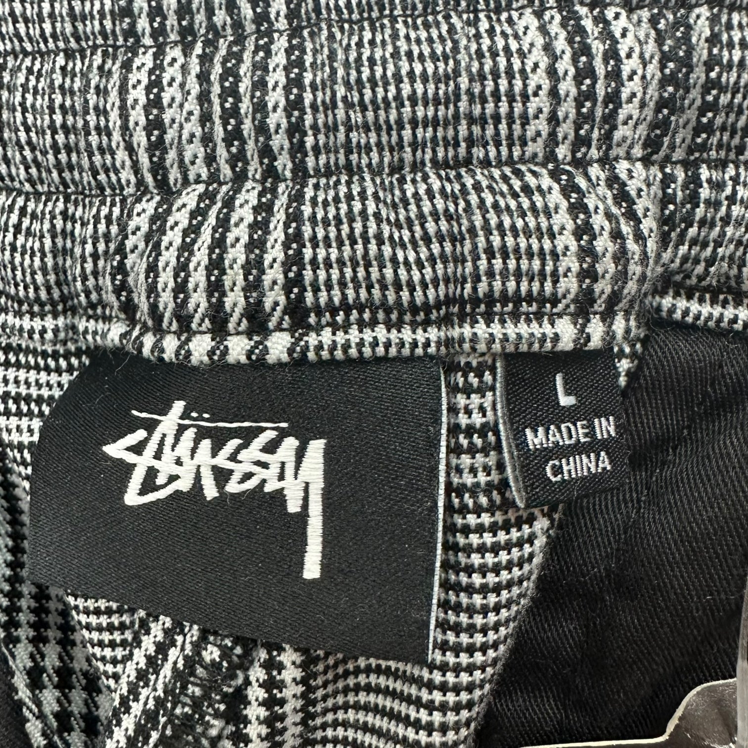 Stussy Plaid Pants Grey/Black