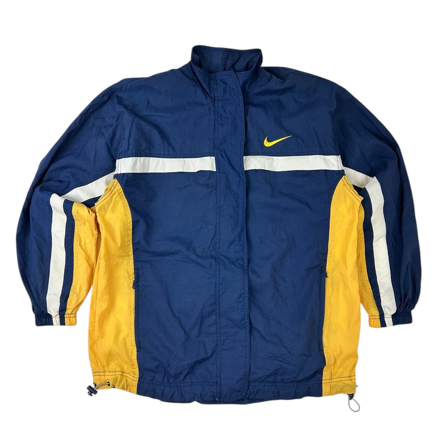 Vintage Nike Tracksuit Windbreaker Jacket Navy/Yellow