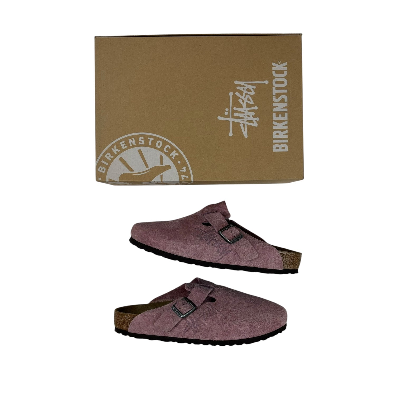 Stussy x Birkenstock Boston Clog Dusty Pink (2021) (Used)