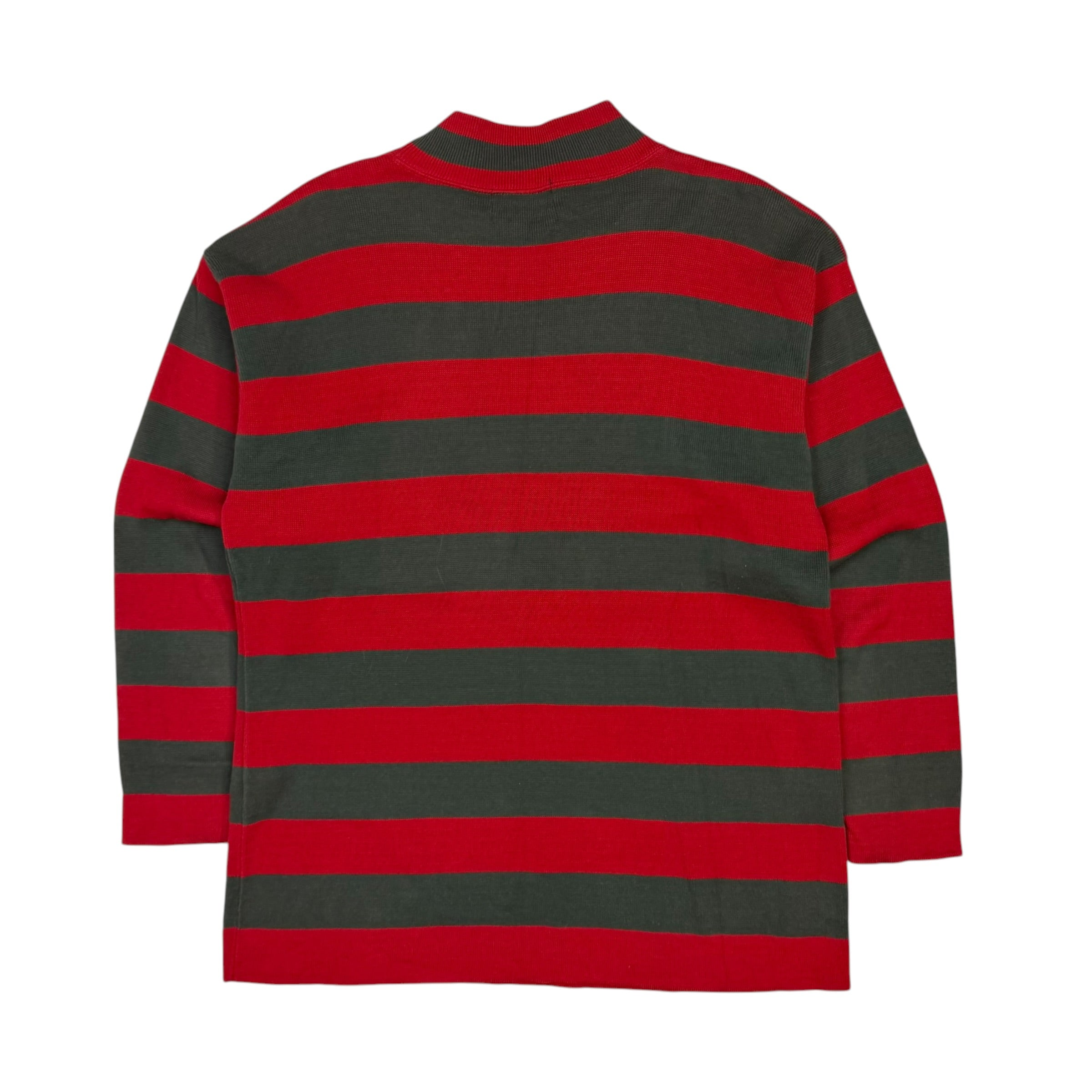 Vintage Calvin Klein Sport Striped Mock Neck Red/Green