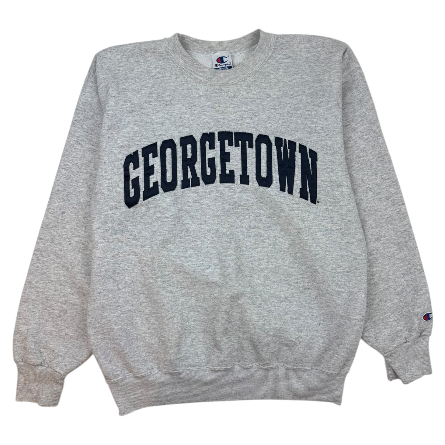 Vintage Champion Georgetown University Crewneck Grey