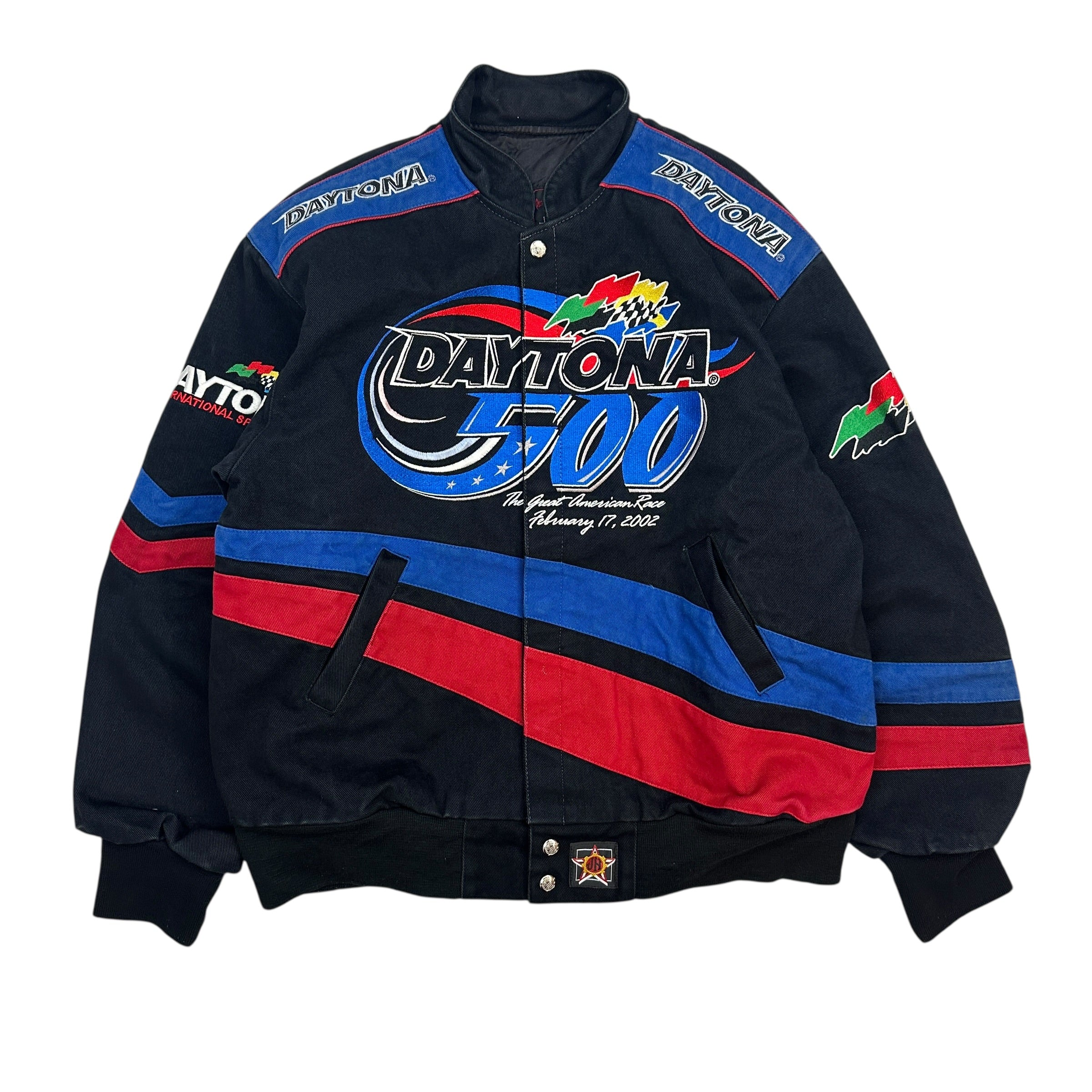 Vintage NASCAR Daytona 500 Racing Jacket Black/Multi