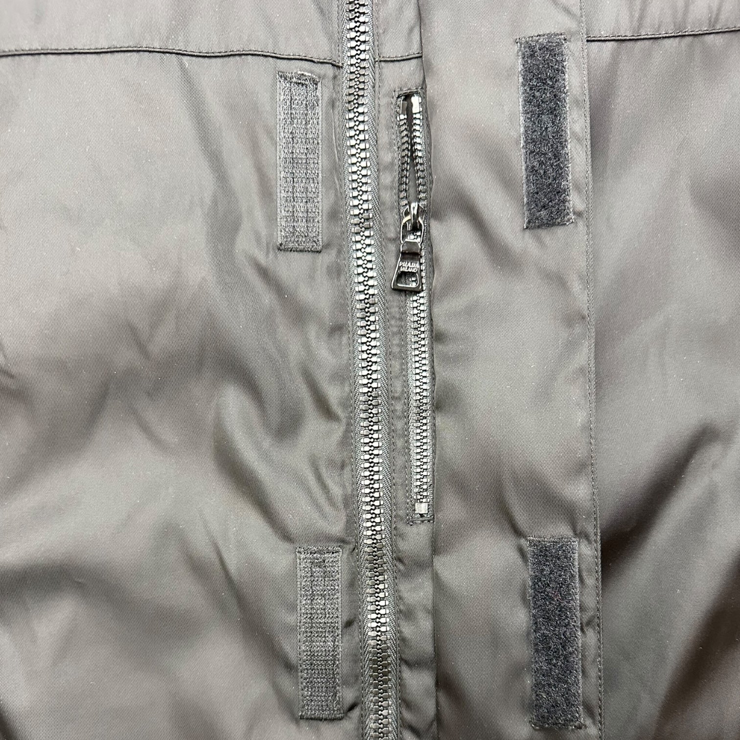 Prada Nylon Zip Up Jacket Blacked