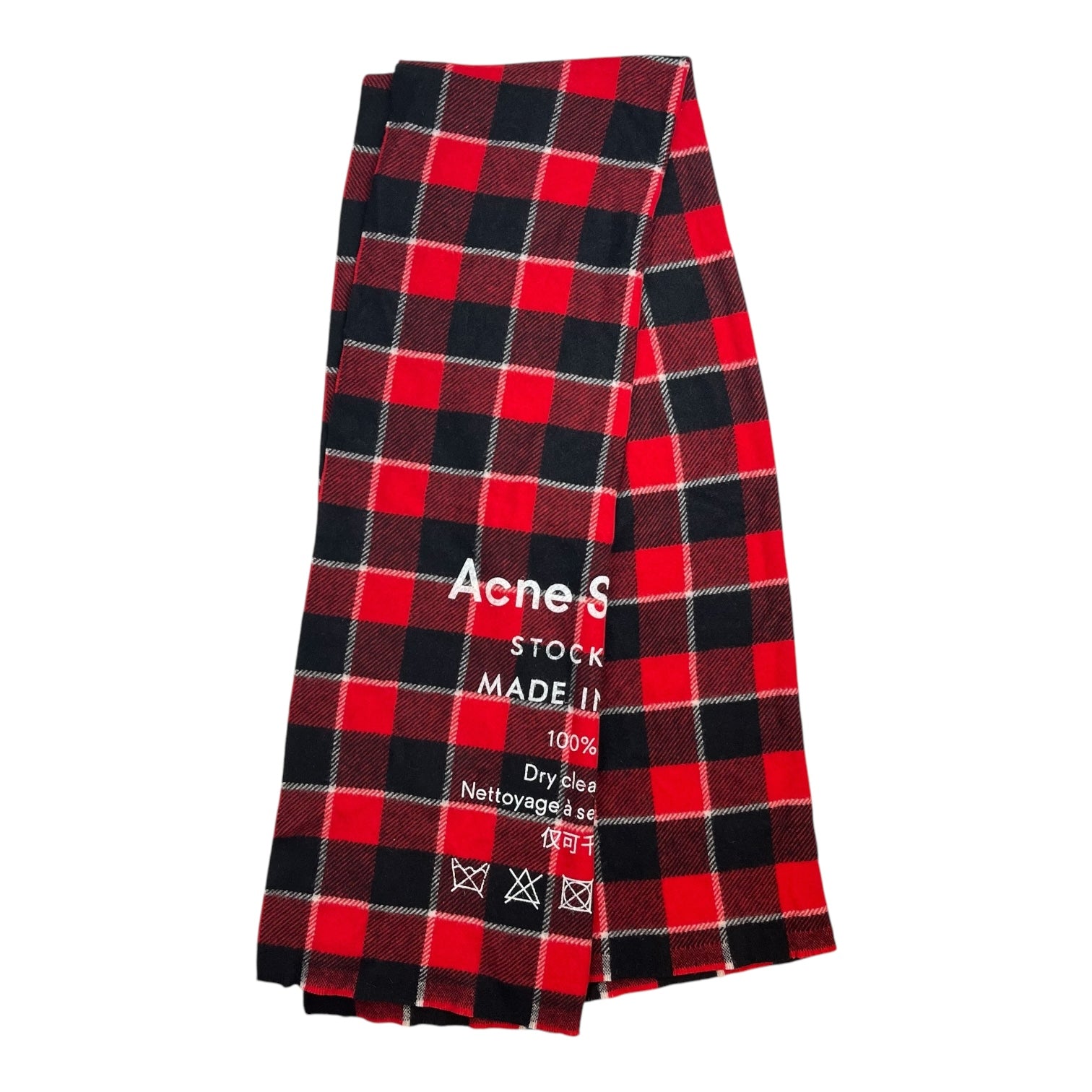 Acne Studios Wool Scarf Plaid