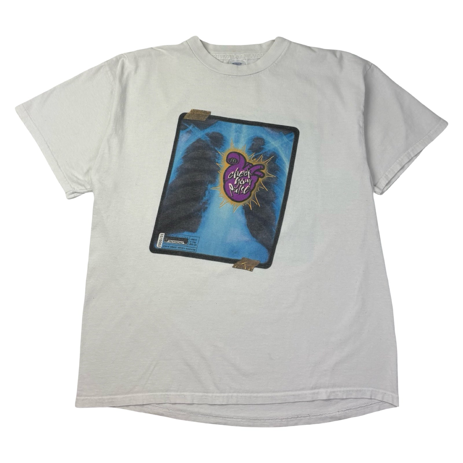 Vintage McDonald’s Grimace “Check Your Pulse” X-Ray T-Shirt White