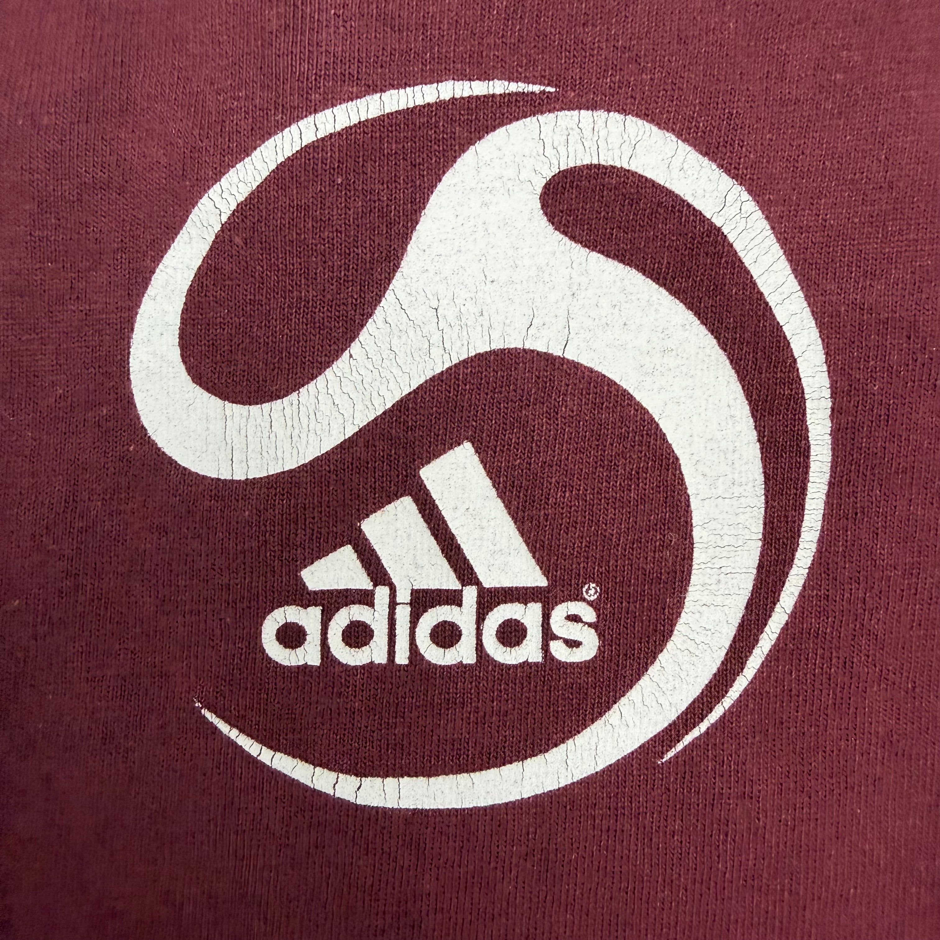 Vintage Adidas Portugal Soccer Tee Burgundy