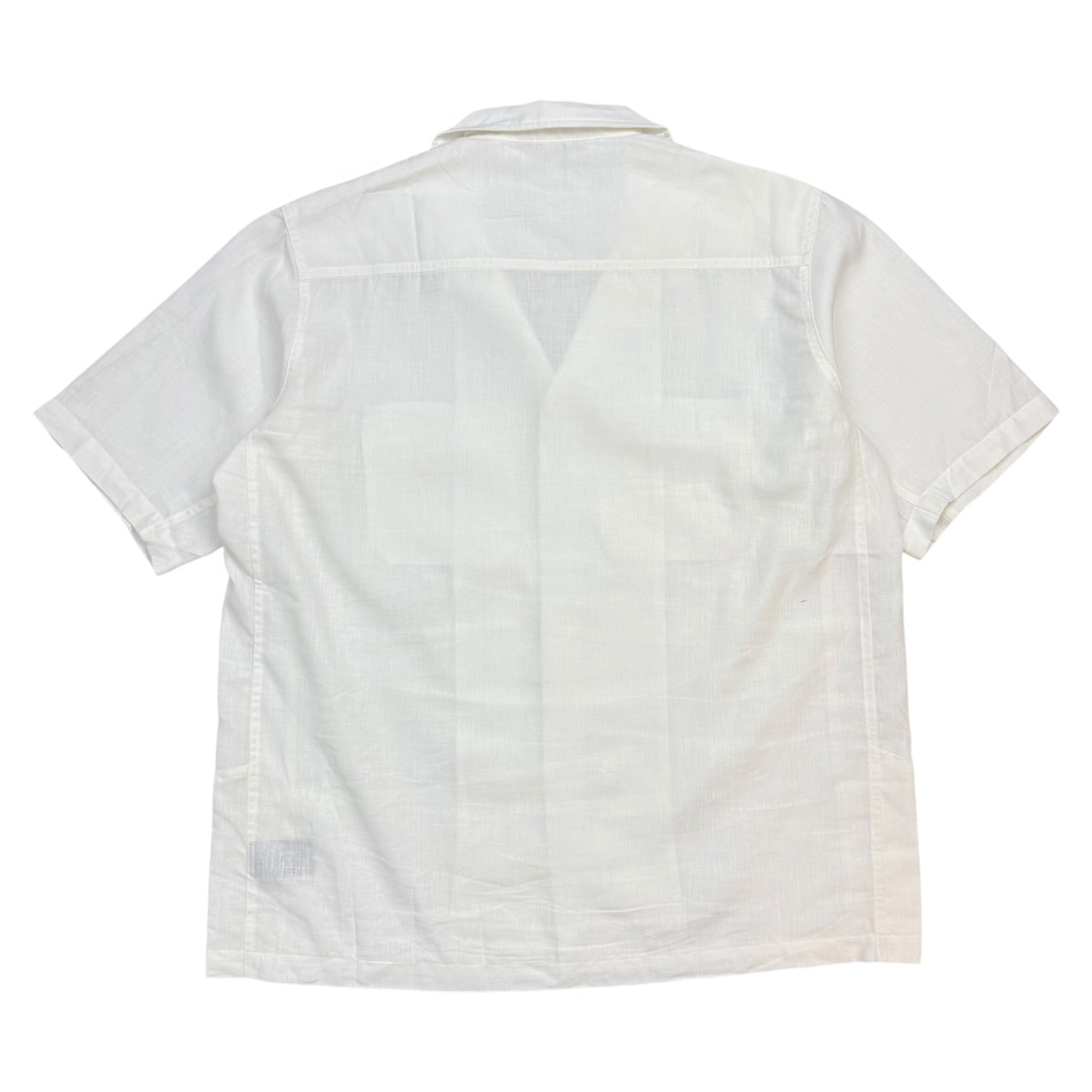 Haven Camp Collar Button Up Shirt White