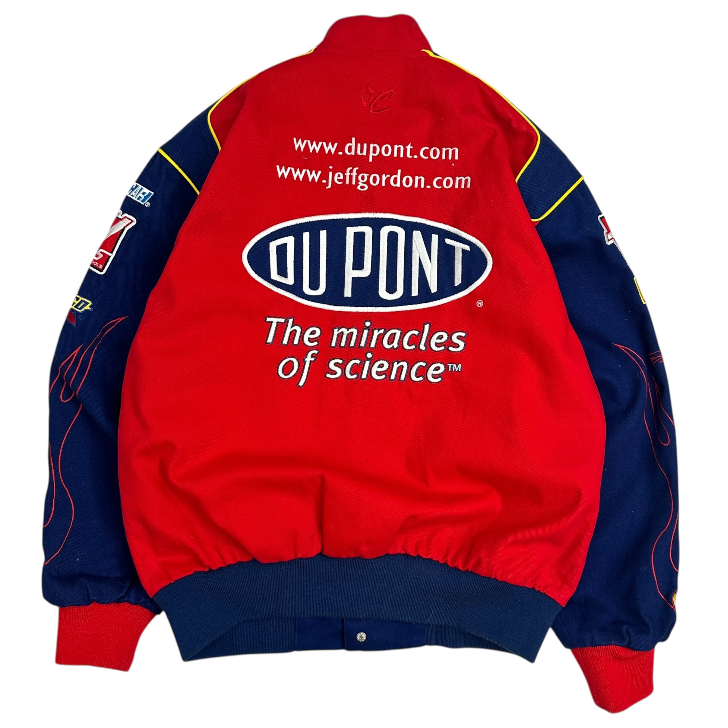 Vintage NASCAR Du Pont Jeff Gordon Racing Jacket Navy/Red