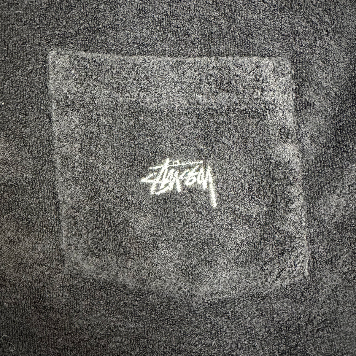 Stussy Terry Cloth Polo Black