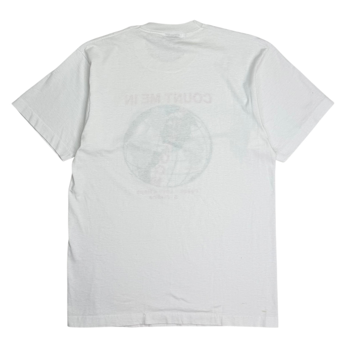 Vintage Freedom Peace Love Justice Count Me In Tee White