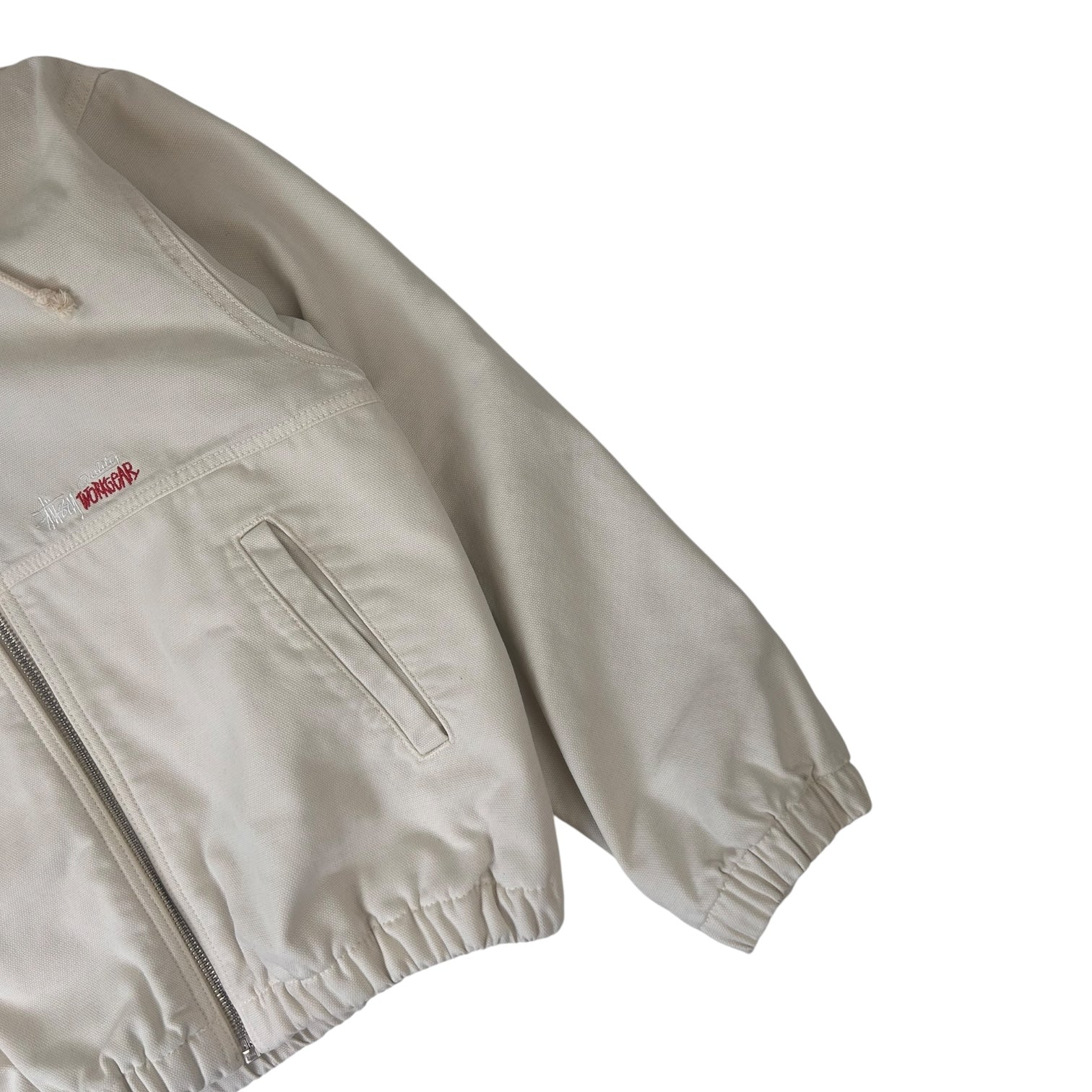 Stussy Canvas Insulated Work Jacket White