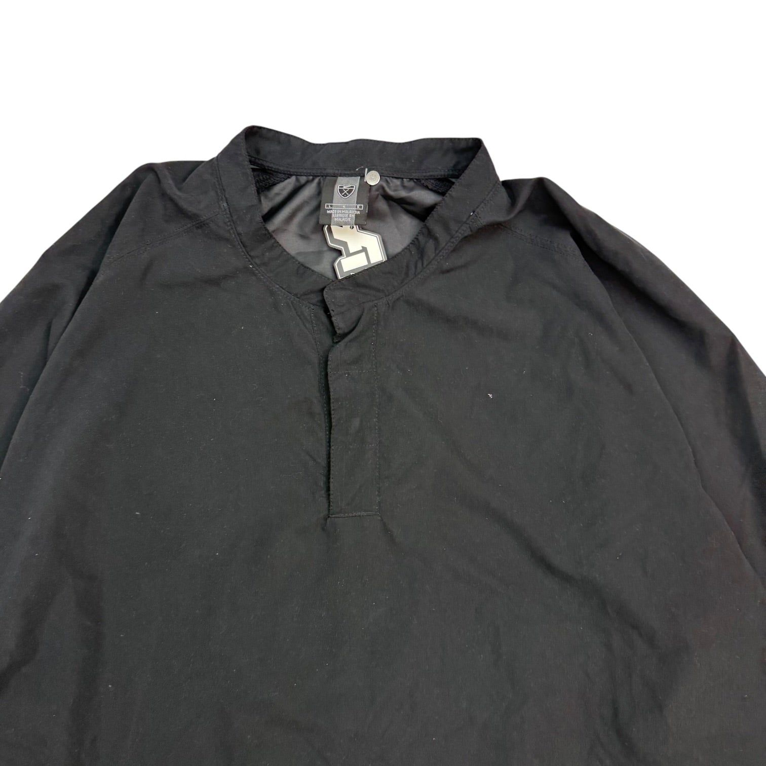 Vintage Nike Golf Quarter Button Up Sweater Black