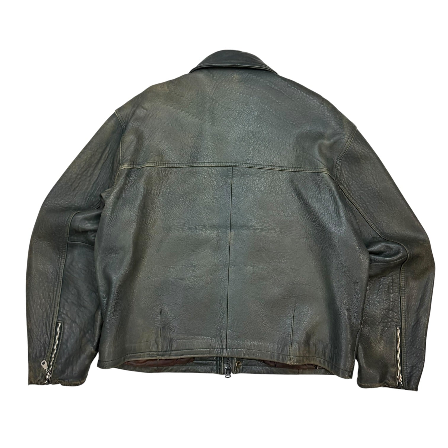 Vintage Danier Leather Jacket Faded Black