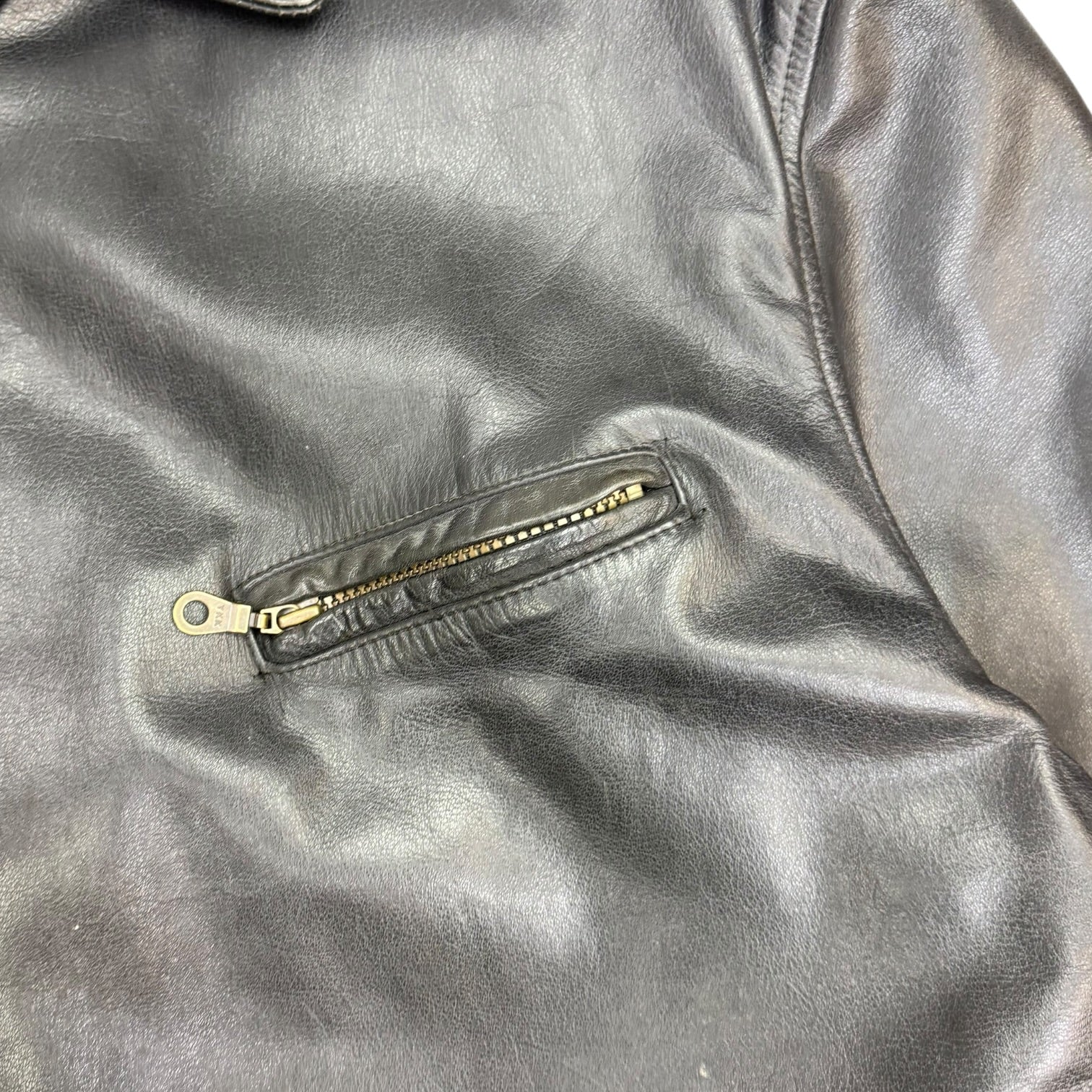 Vintage Retreat Outdoors Leather Jacket Black
