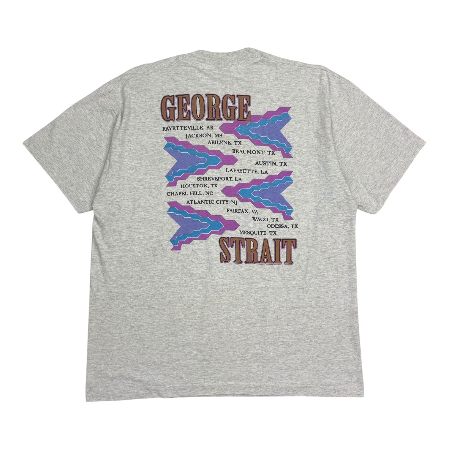 Vintage George Strait Tour Tee Grey