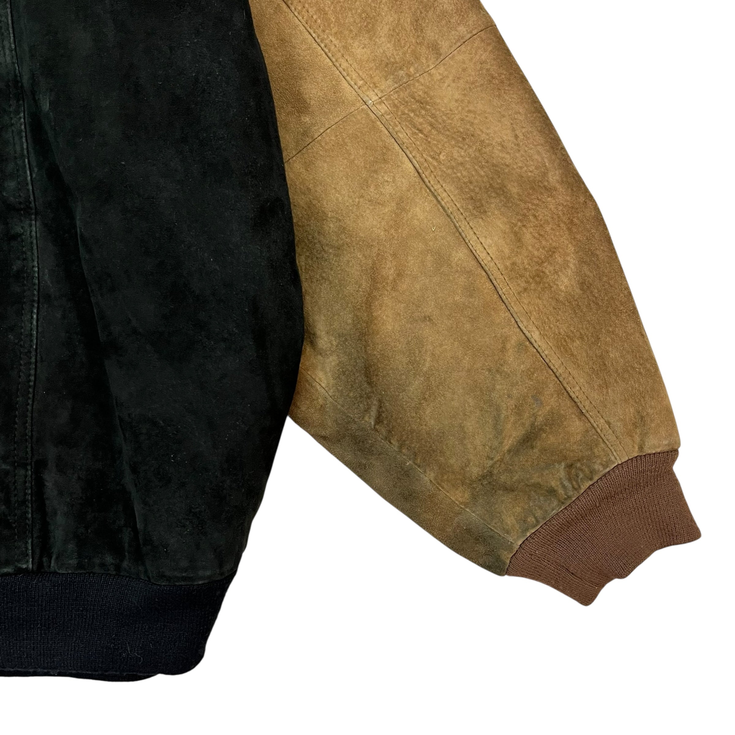 Vintage Budweiser Formula Country Leather Jacket Black/Brown