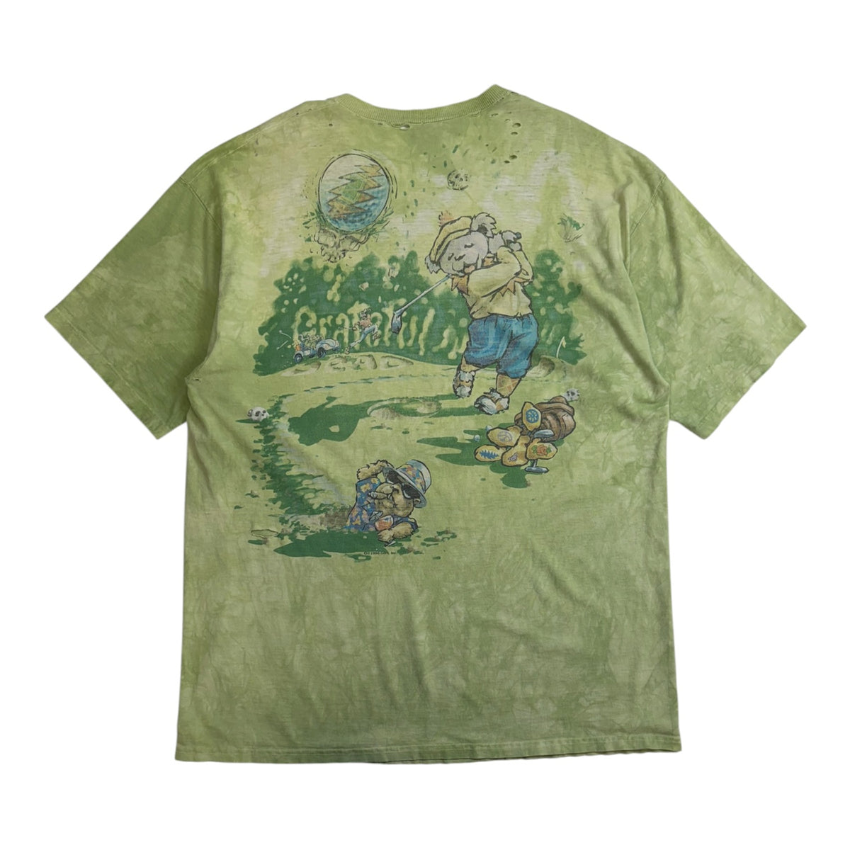 Vintage Grateful Dead Golf T-Shirt Green