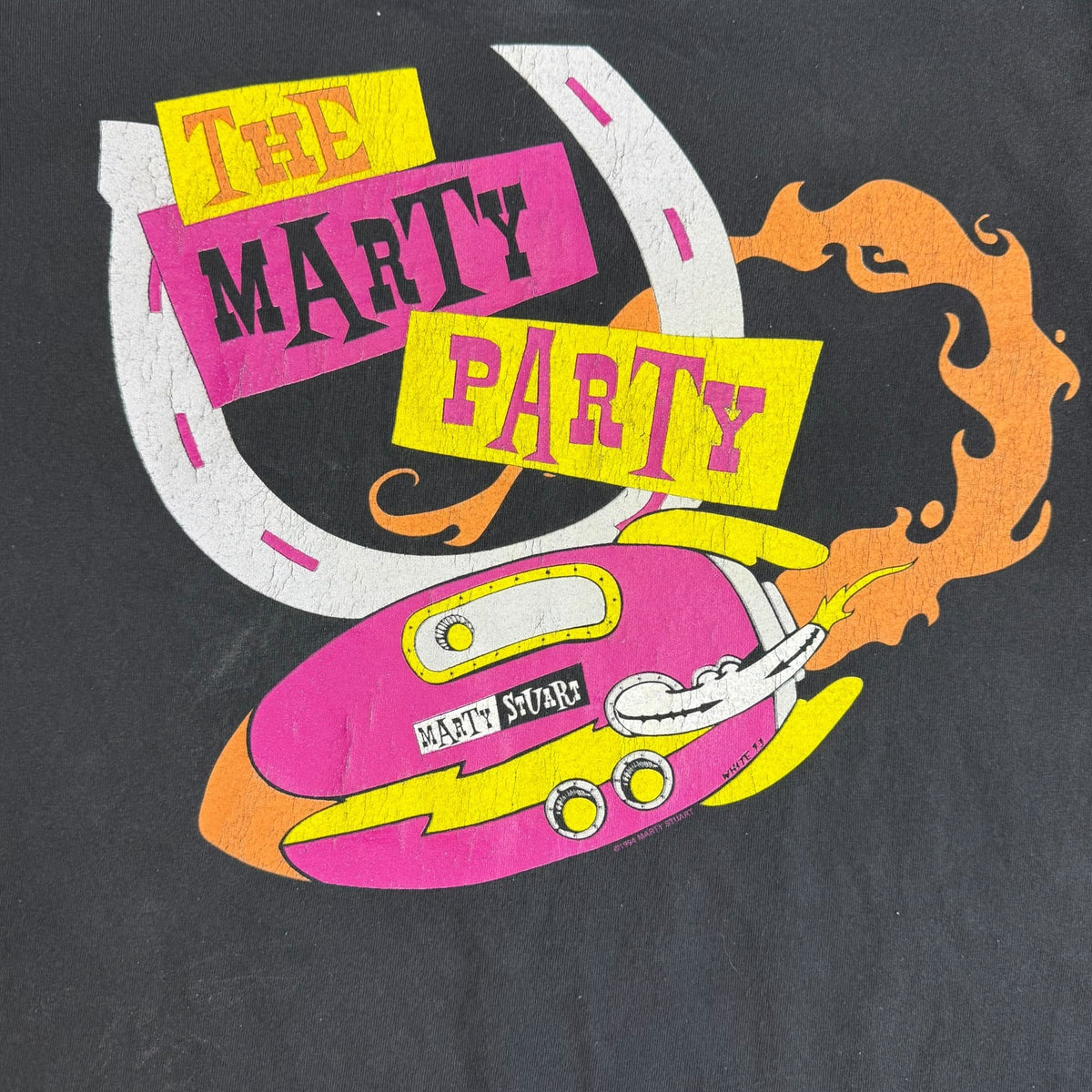 1994 Marty Stuart The Marty Party Tee Black