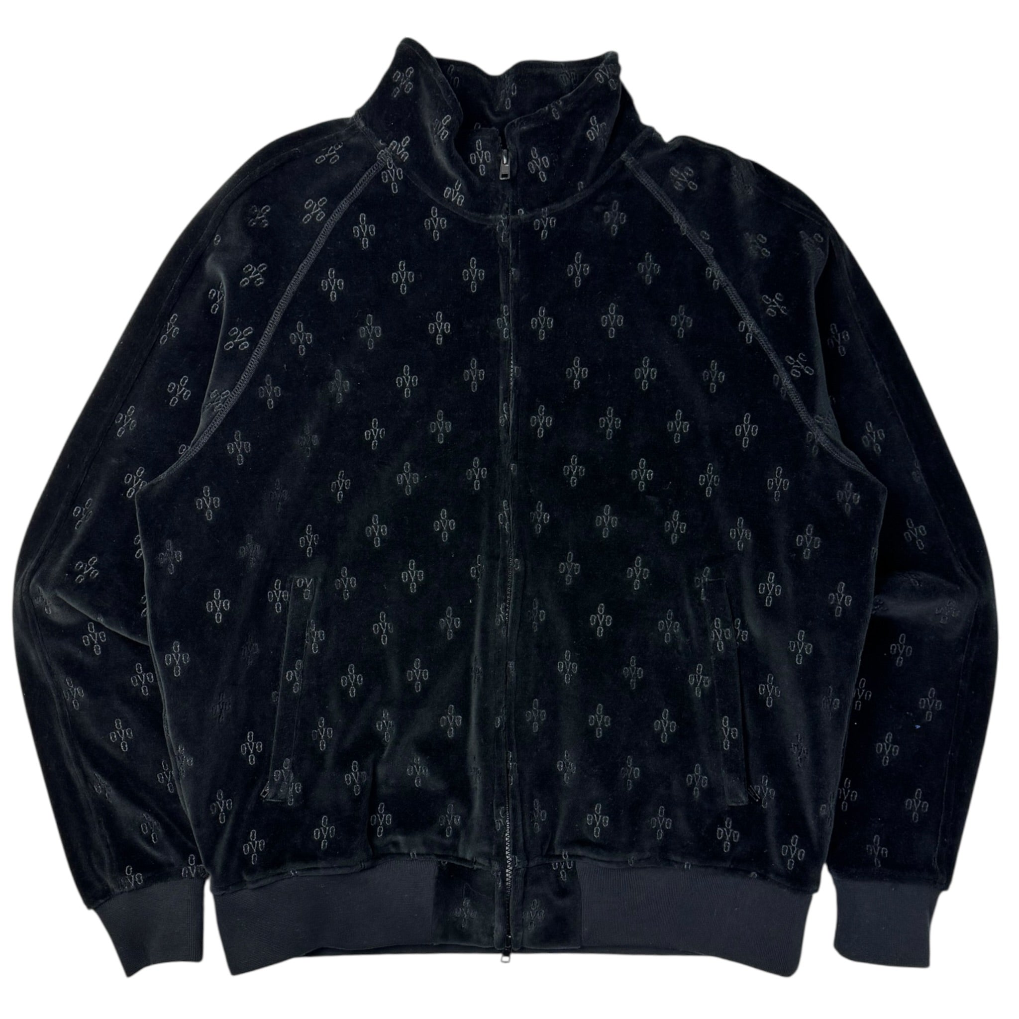 OVO Pom Pom Velour Track Jacket Black