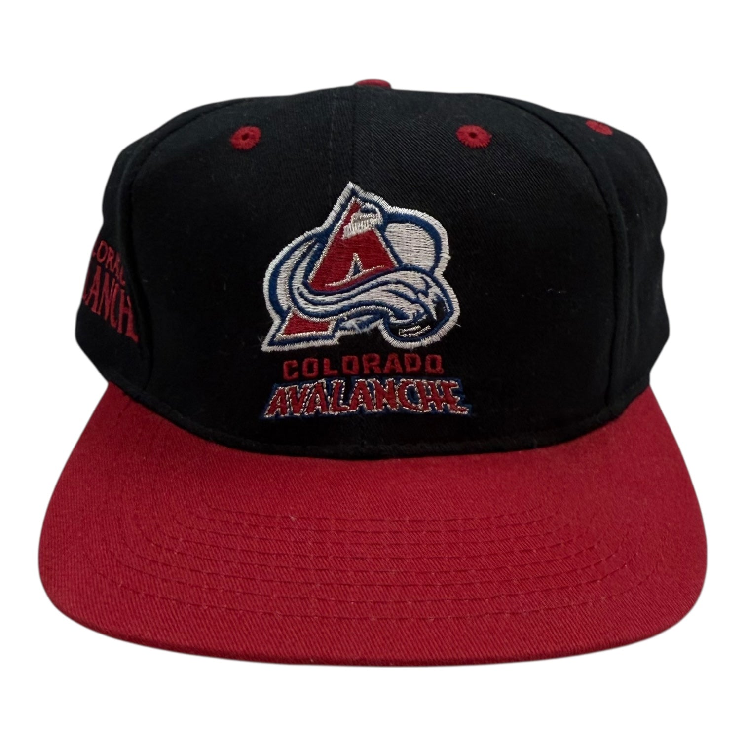 Vintage Colorado Avalanche SnapBack Hat Black