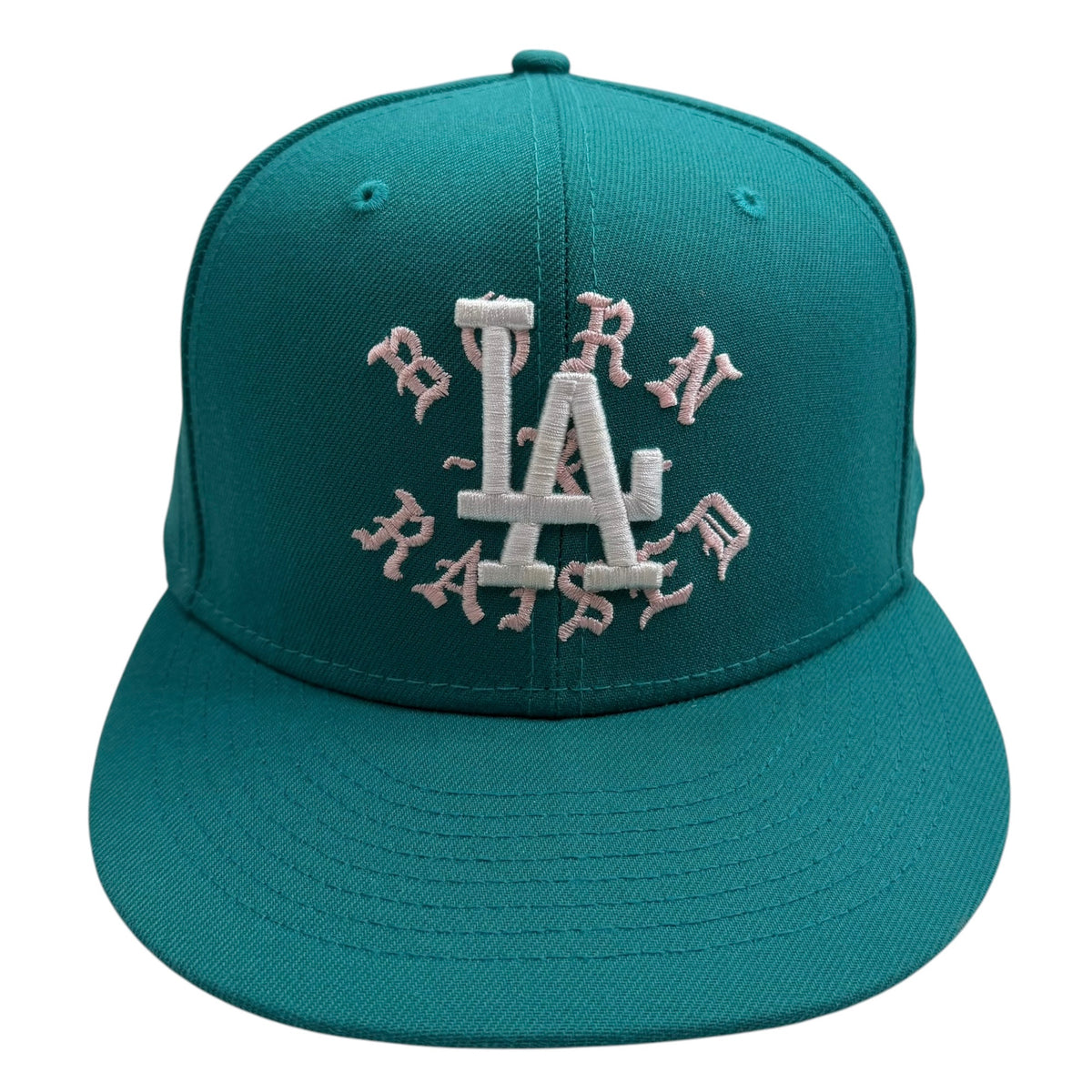 Born X Raised x Los Angeles Dodgers New Era 59FIFTY Fitted Hat Teal