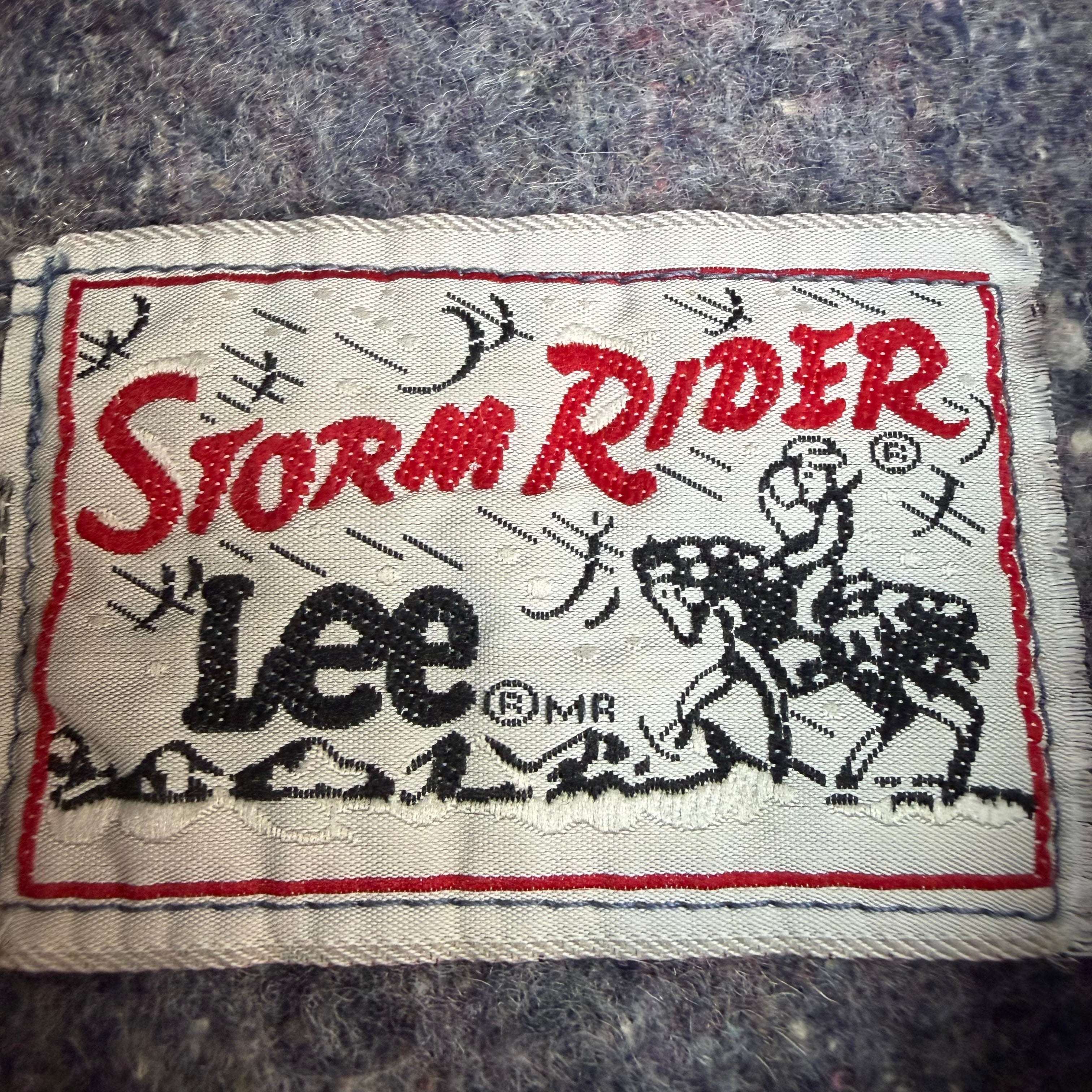 Vintage Lee Storm Rider Denim Trucker Jacket Blue