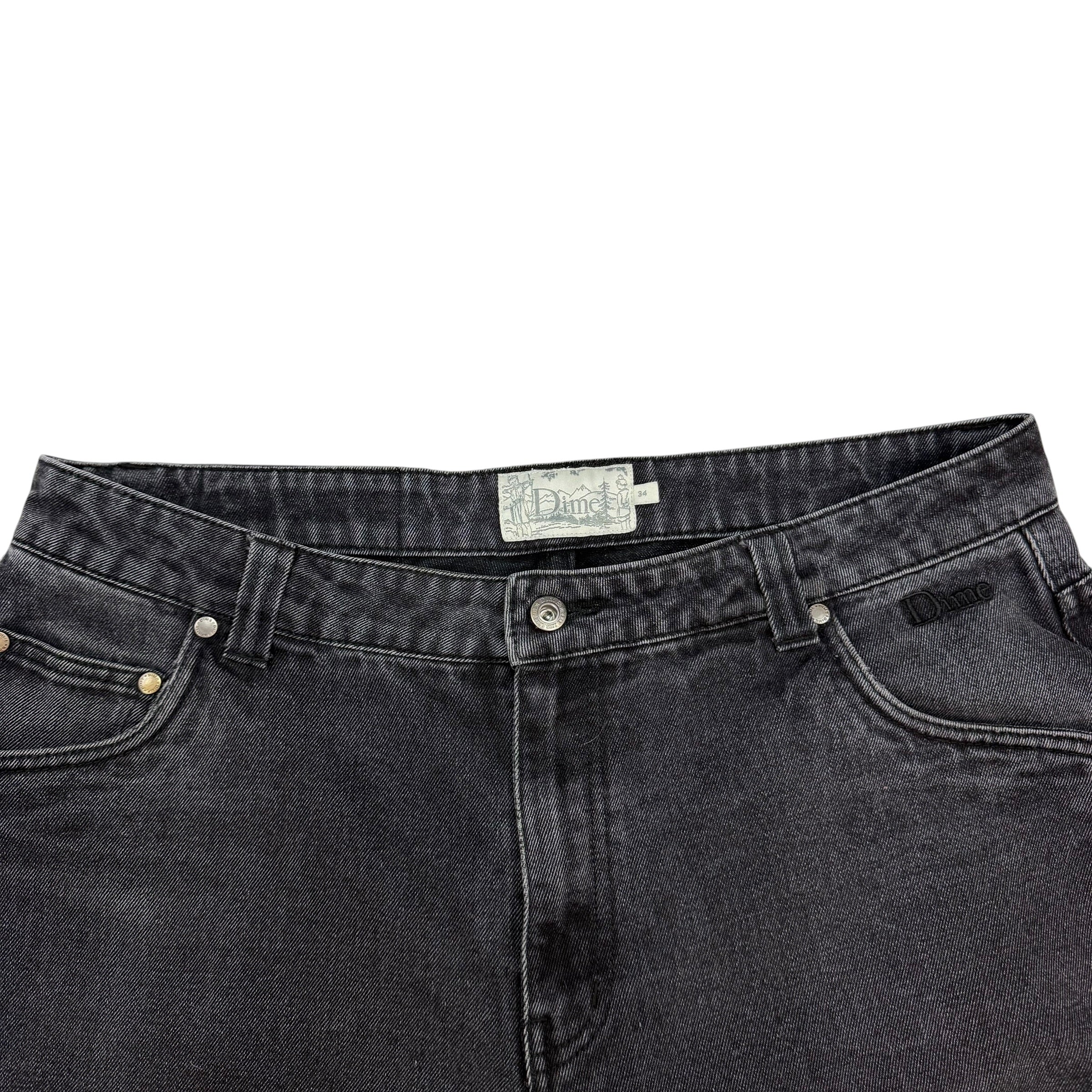 Dime Relaxed Denim Jeans Washed Black