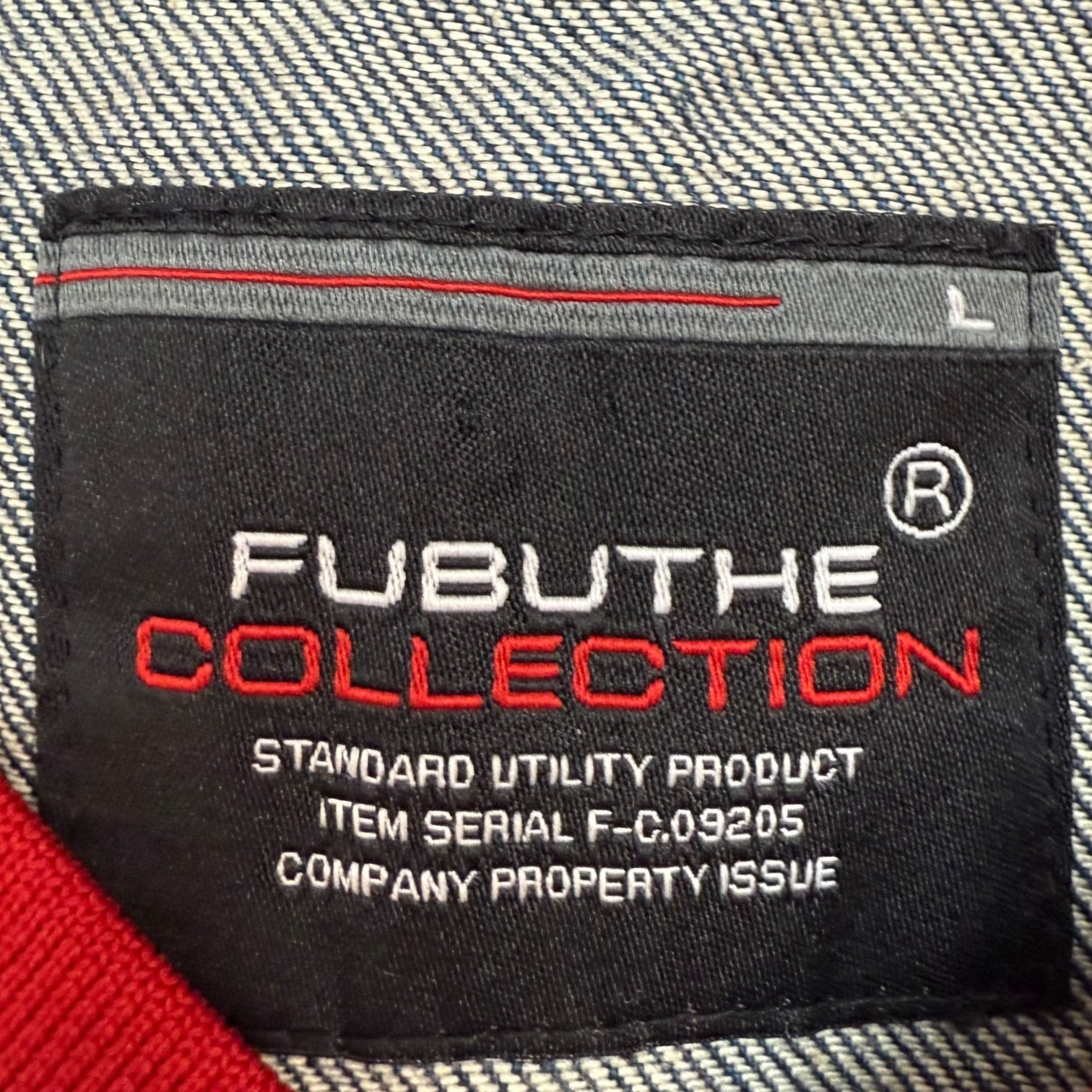 Vintage Fubu Jeans Collection Bomber Jacket Medium Wash