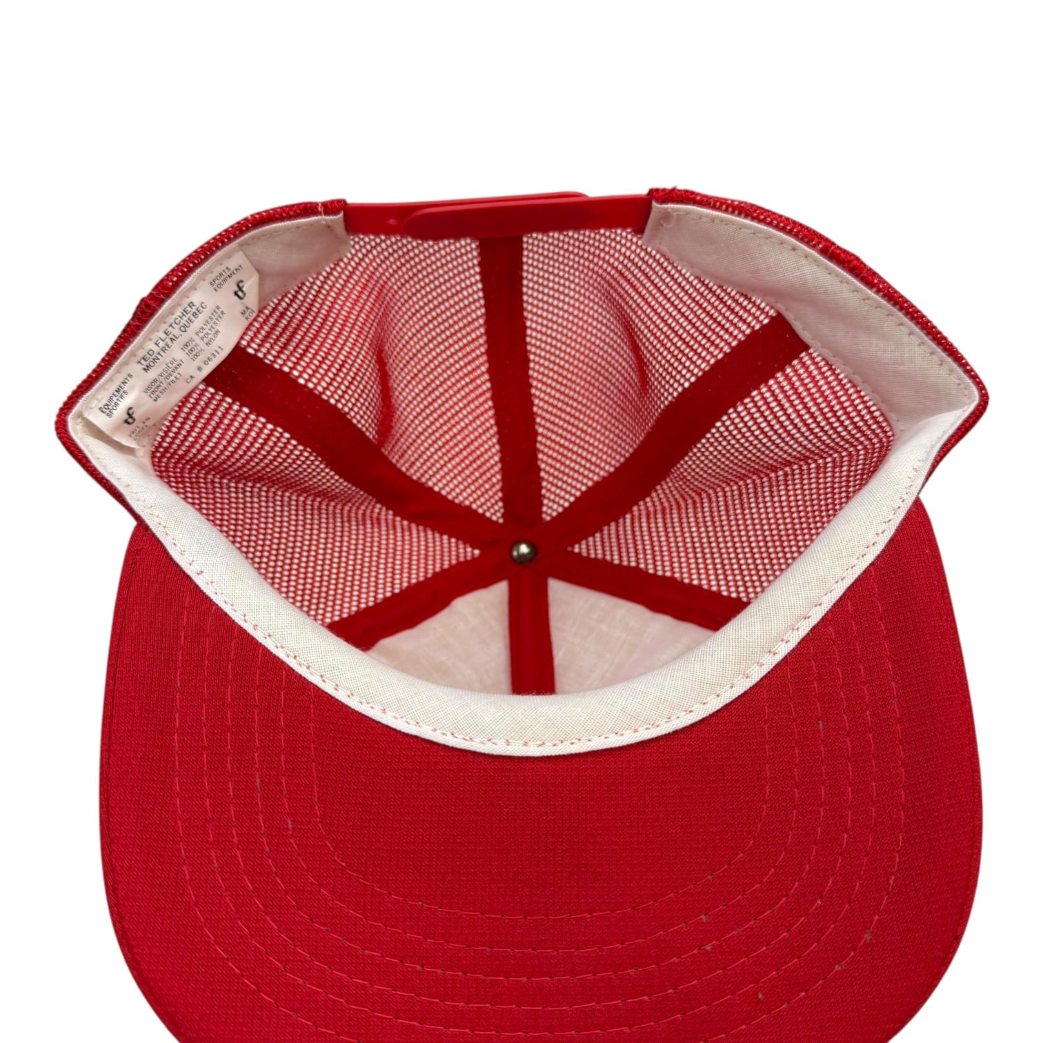 Vintage Birmingham Stallions Mesh Trucker Hat Red