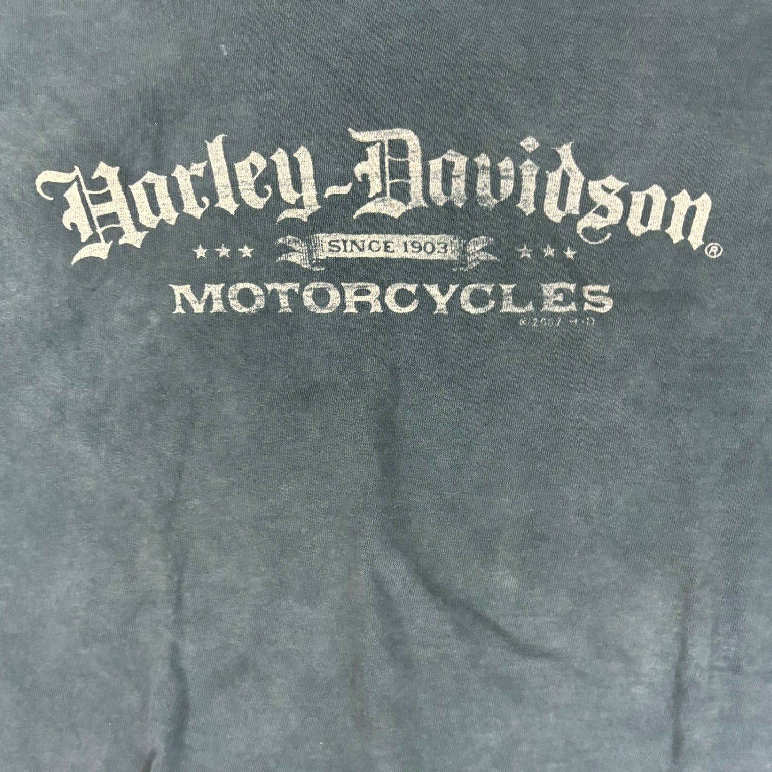 Vintage 2007 Harley Davidson Las Vegas Nevada T-Shirt Black