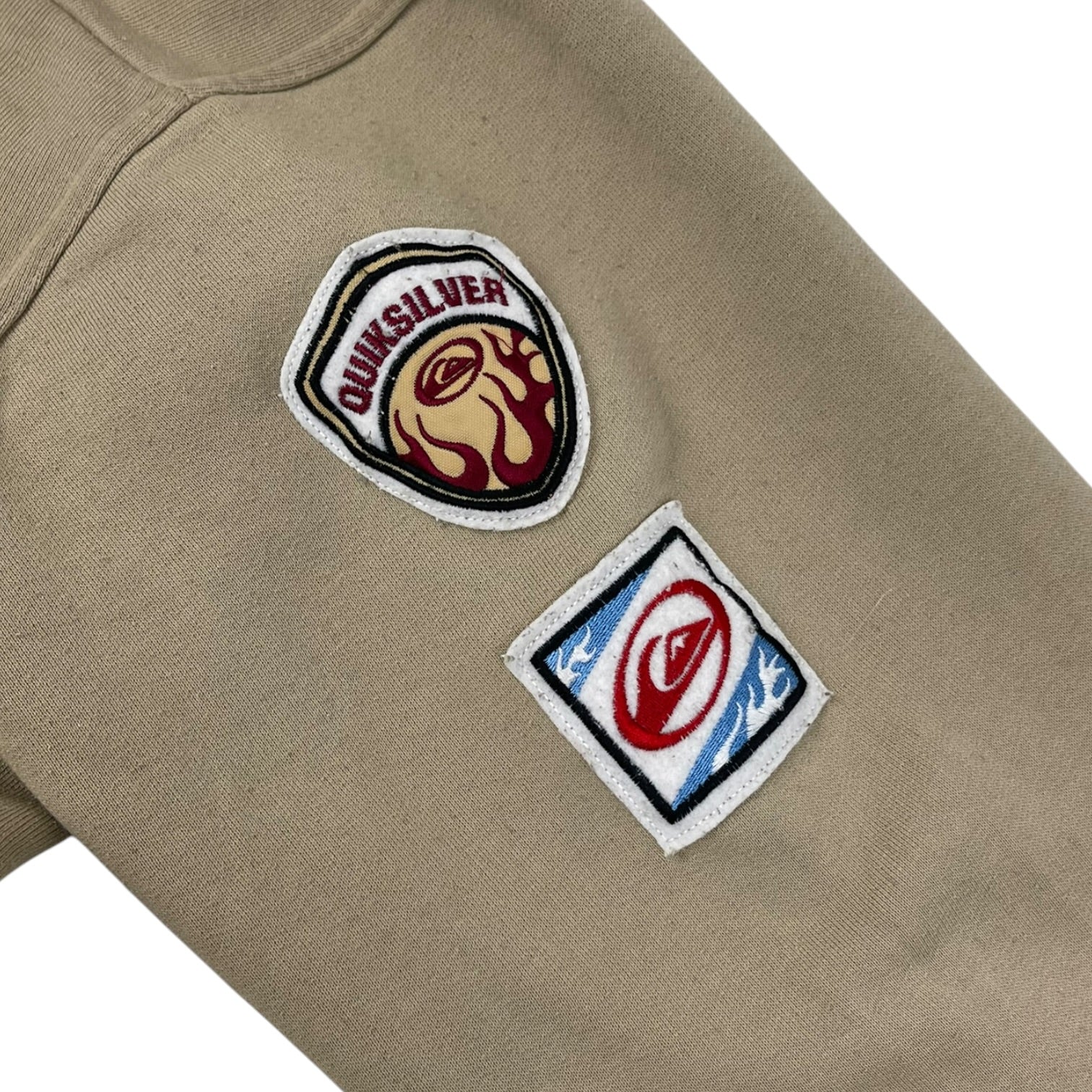 Vintage Y2K Quiksilver Zip Up Beige