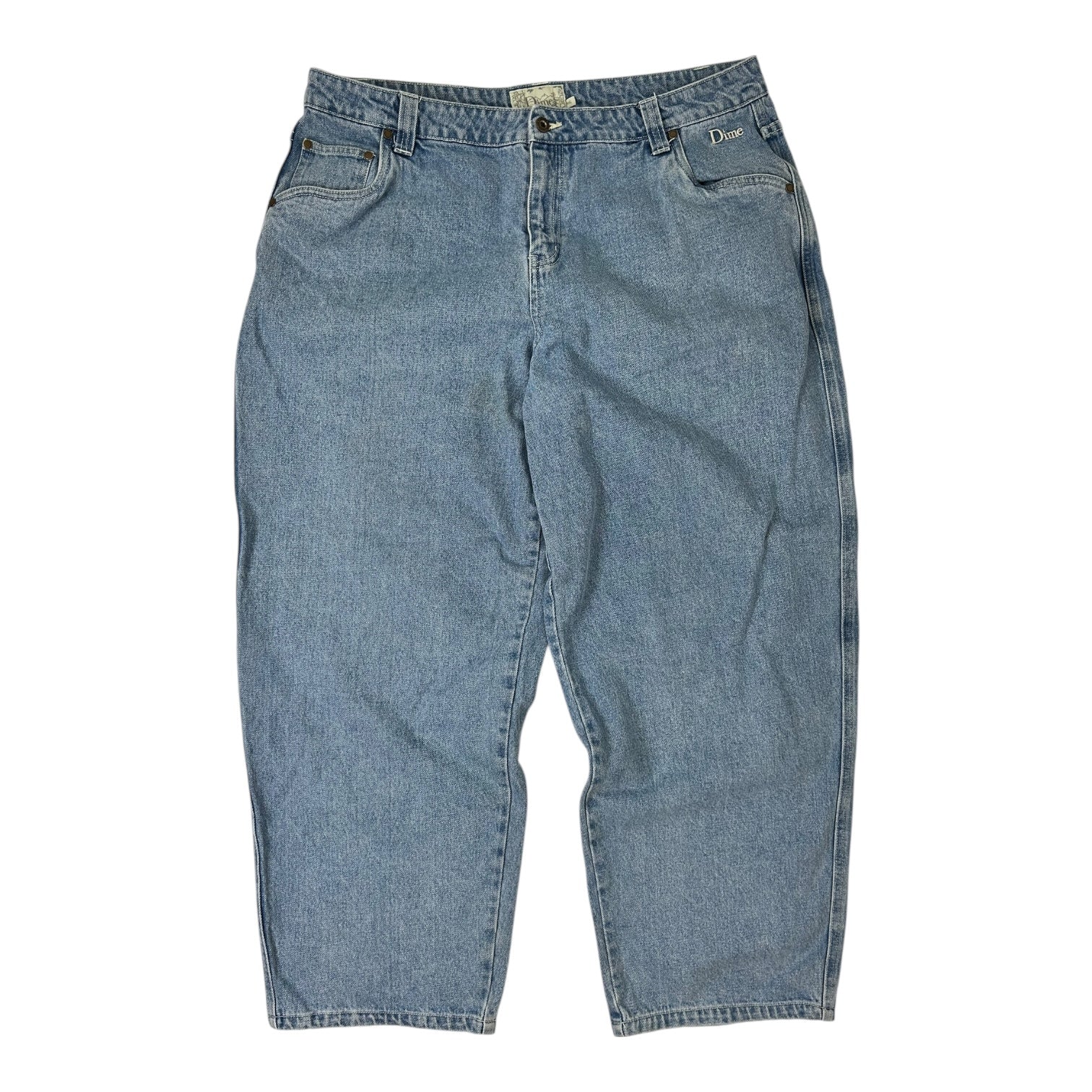 Dime Classic Relaxed Denim Pants Washed Blue
