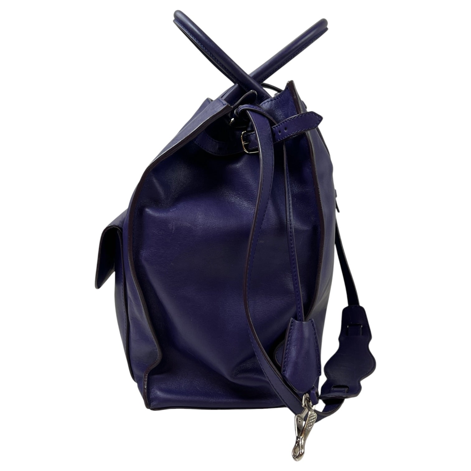 Balenciaga Padlock All Afternoon Tote Bag Purple Leather