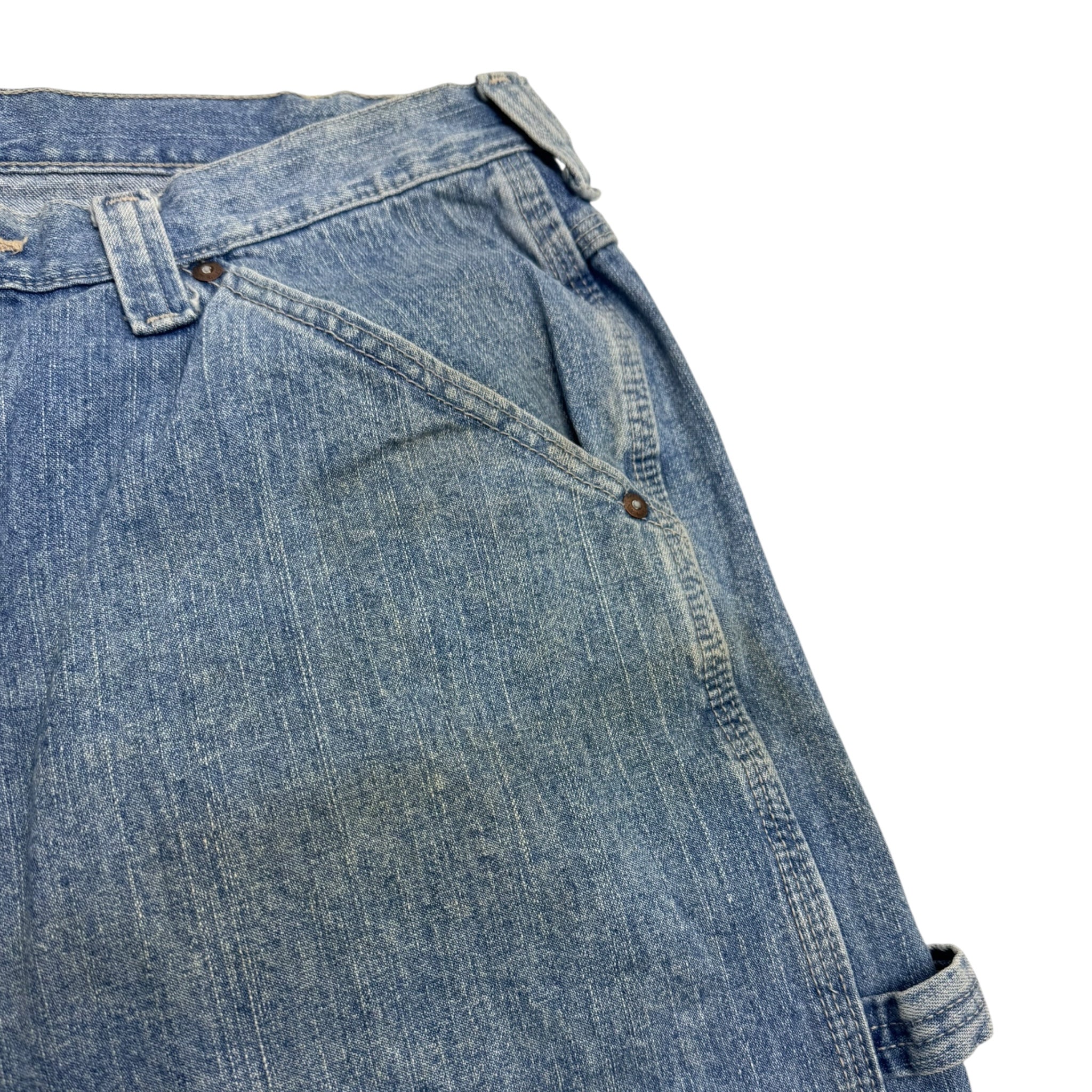 Lee Baggy Carpenter Jorts Mid Indigo