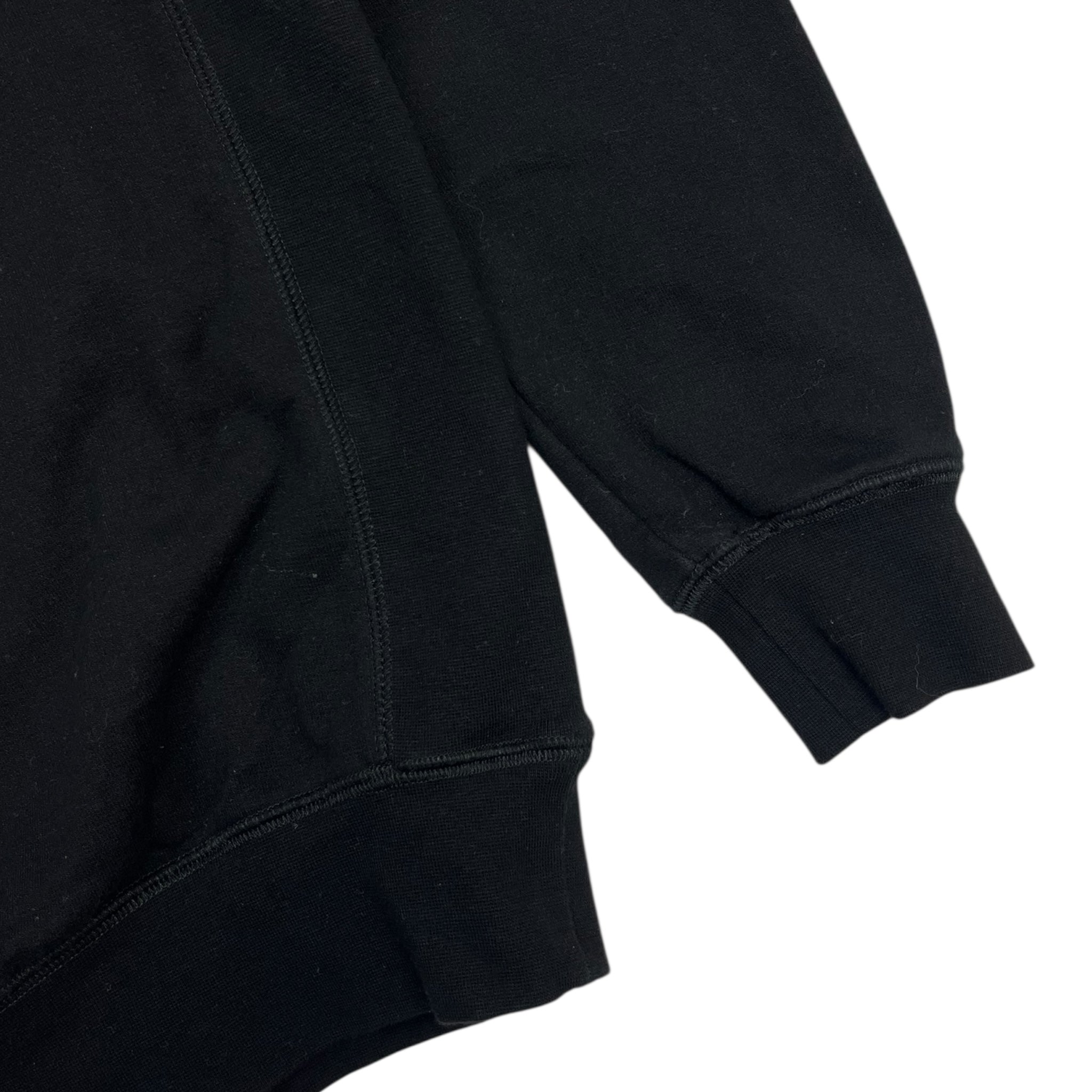 OVO Pocket Logo Cross Weave Crewneck Black