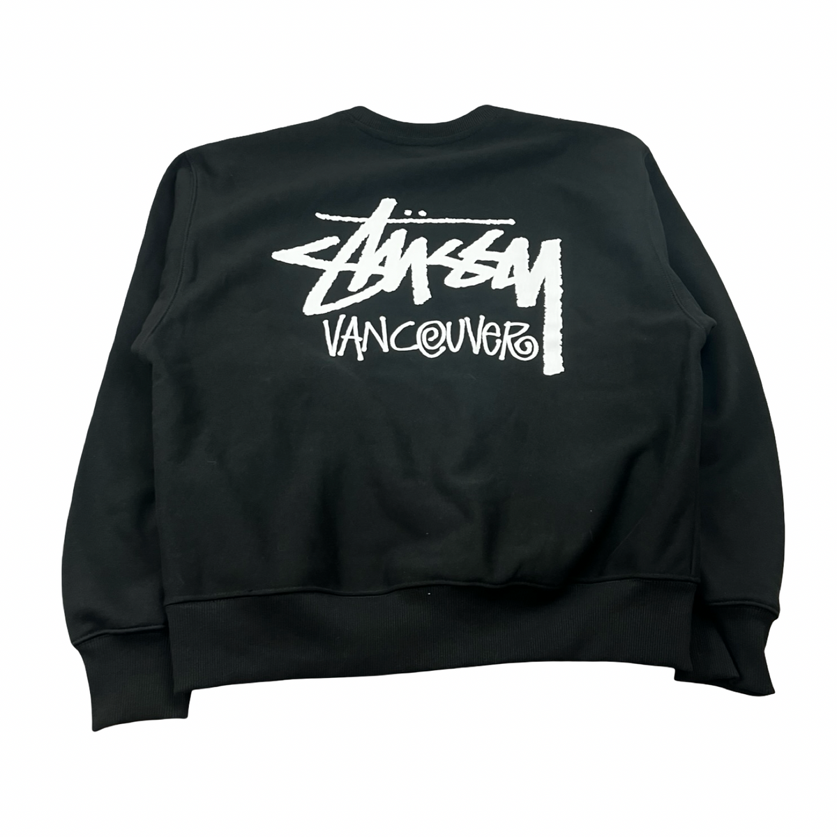 Stussy Stock Vancouver Crewneck Sweatshirt Black