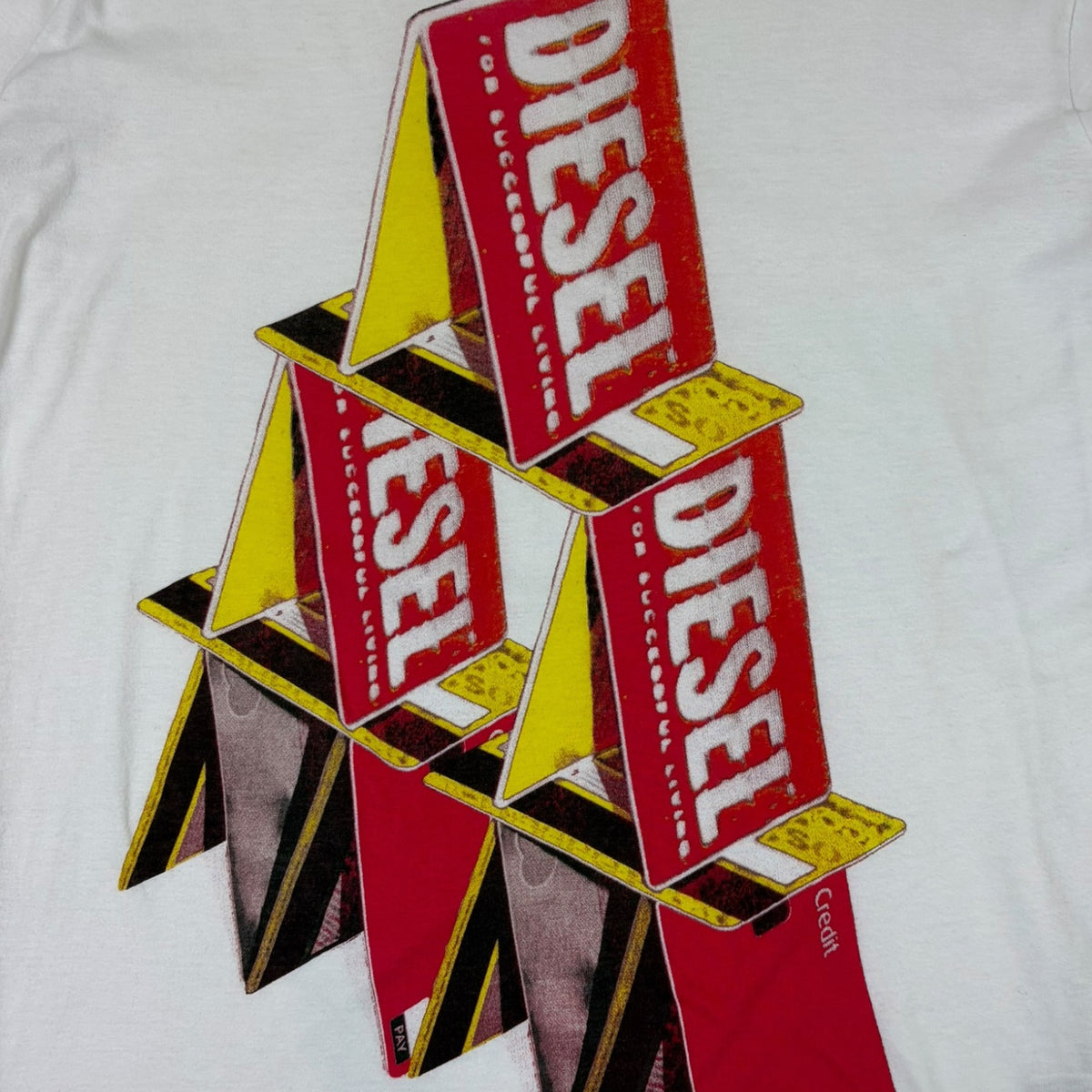 (W) Vintage Diesel Old Model T-Shirt White