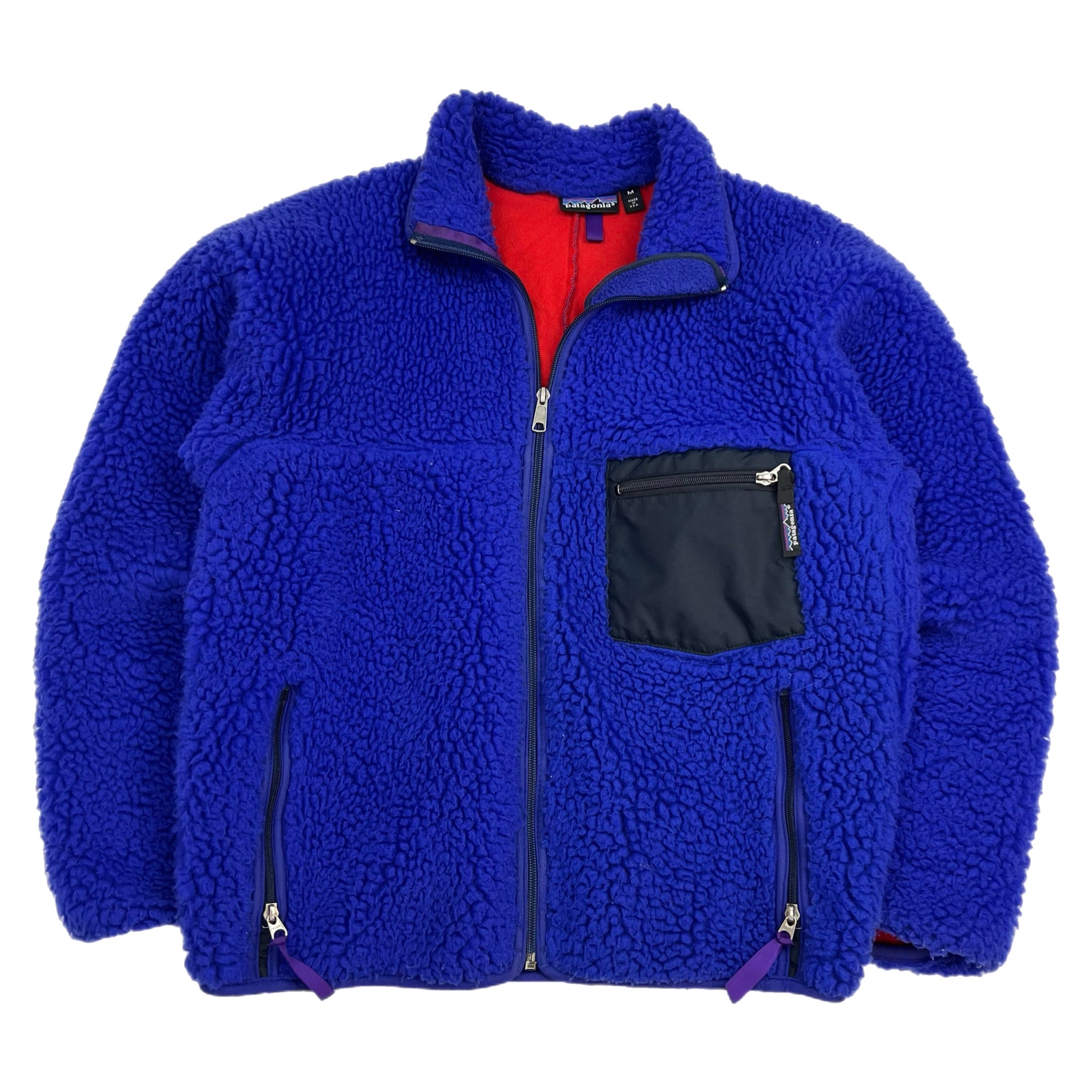 Vintage 1989 Patagonia Retro Deep Pile Fleece Cobalt