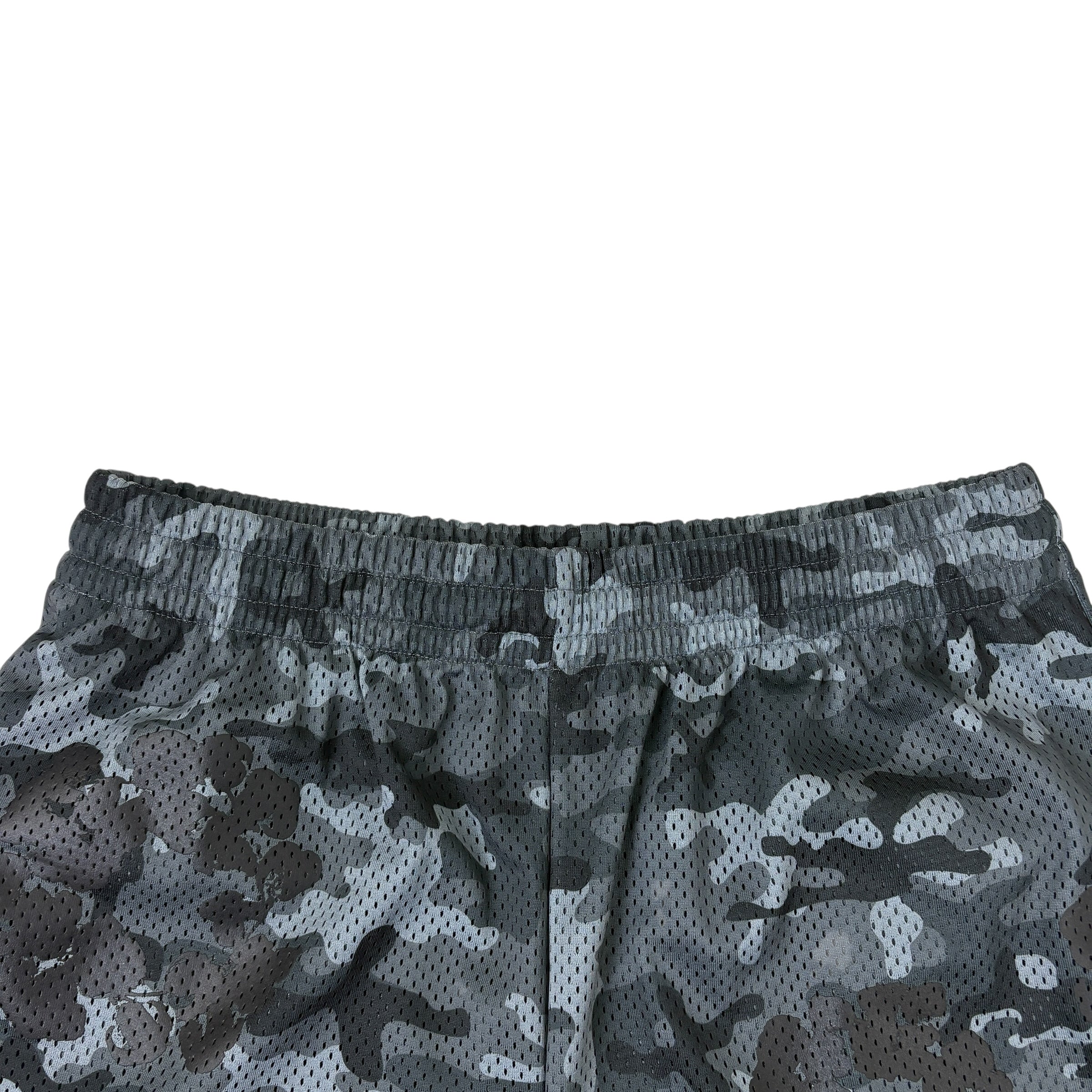 Denim Tears Camo Cotton Wreath Mesh Shorts Black Camo