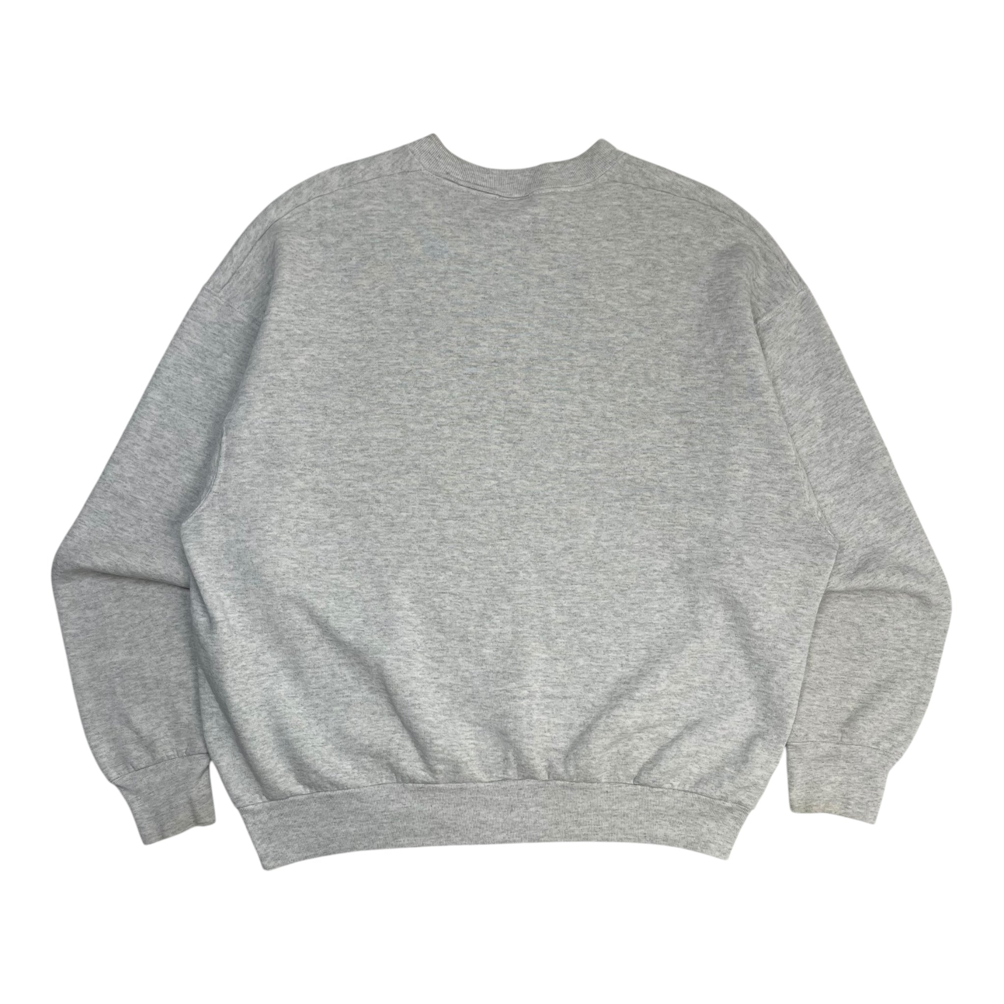 Vintage Nissan Embroidered Logo Sweatshirt Grey