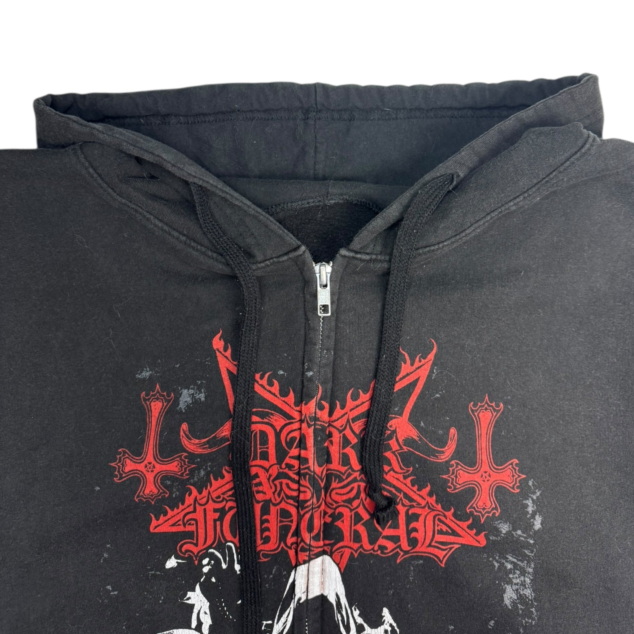 Dark Funeral Black Metal Zip Up Hoodie Black