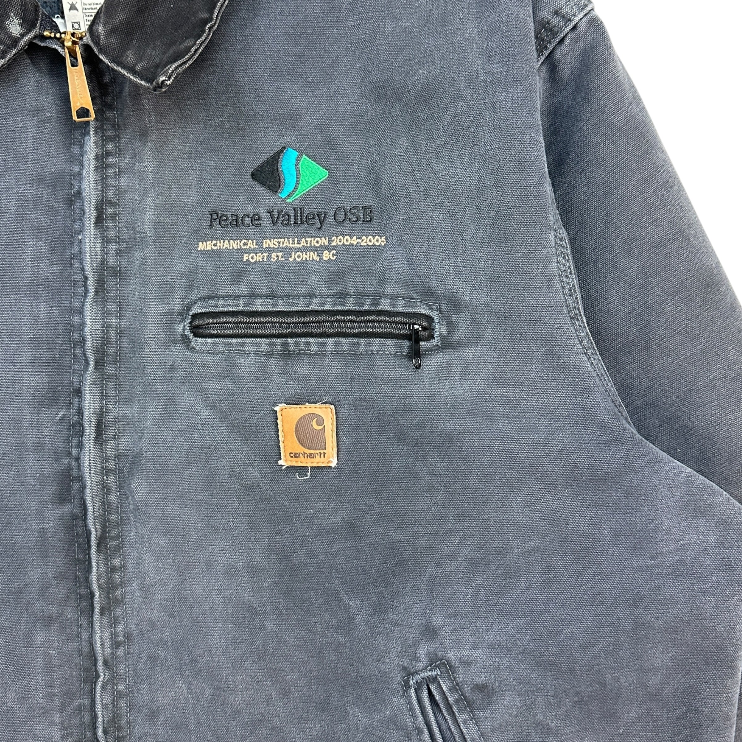 Vintage Carhartt Detroit Jacket Petrol Grey