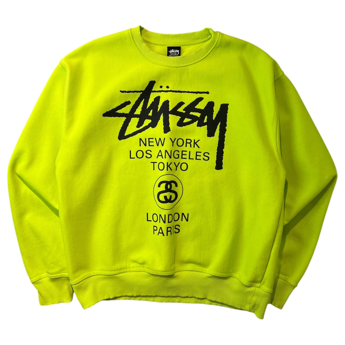 Stussy World Tour Crew Sweatshirt ‘Keylime’