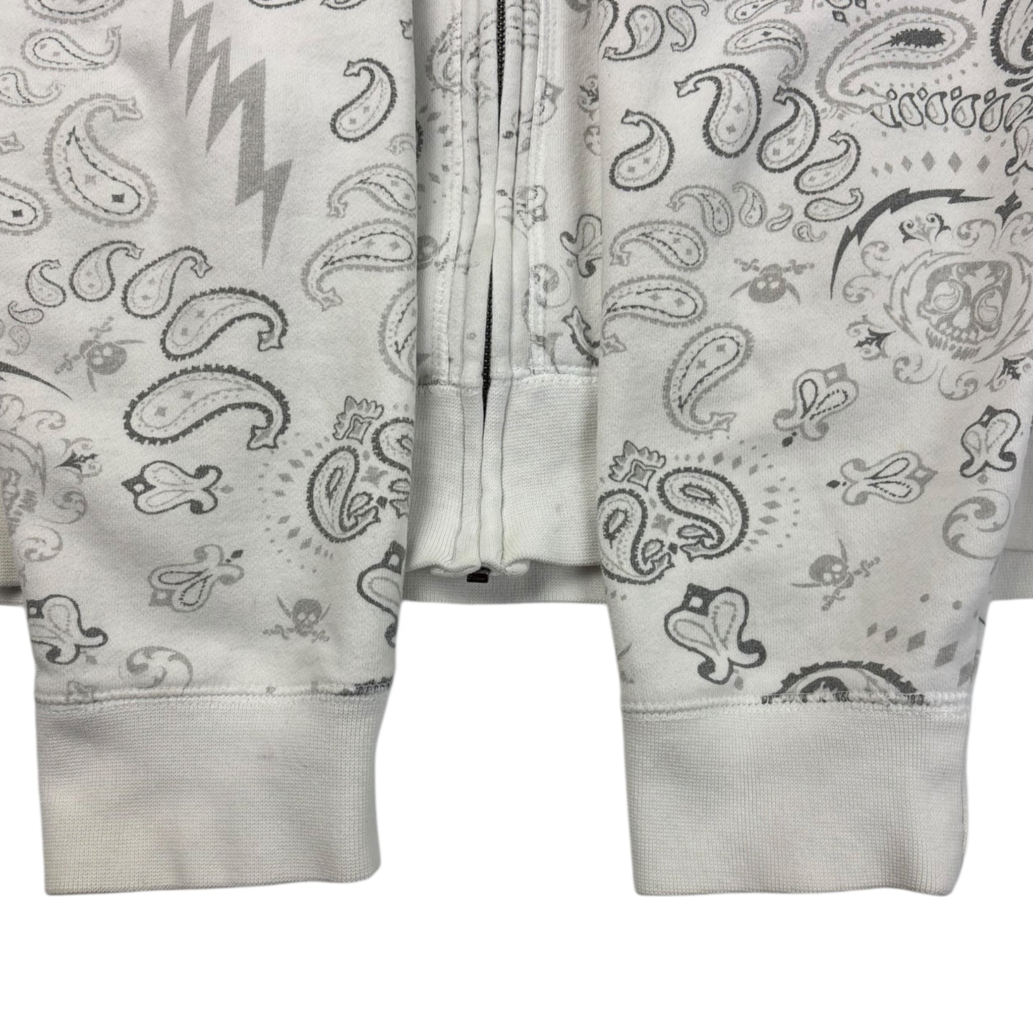 Vintage Y2K Billabong Bandana Print Zip Hoodie